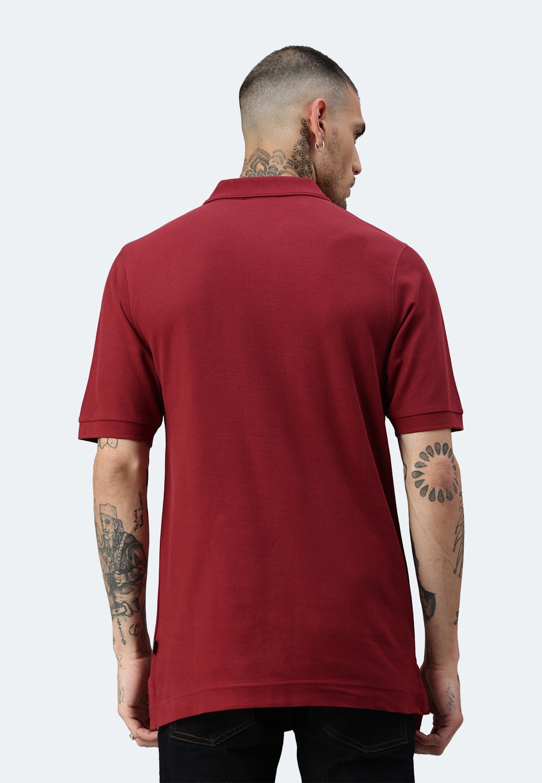 Switcher men's polo john color/burgundy