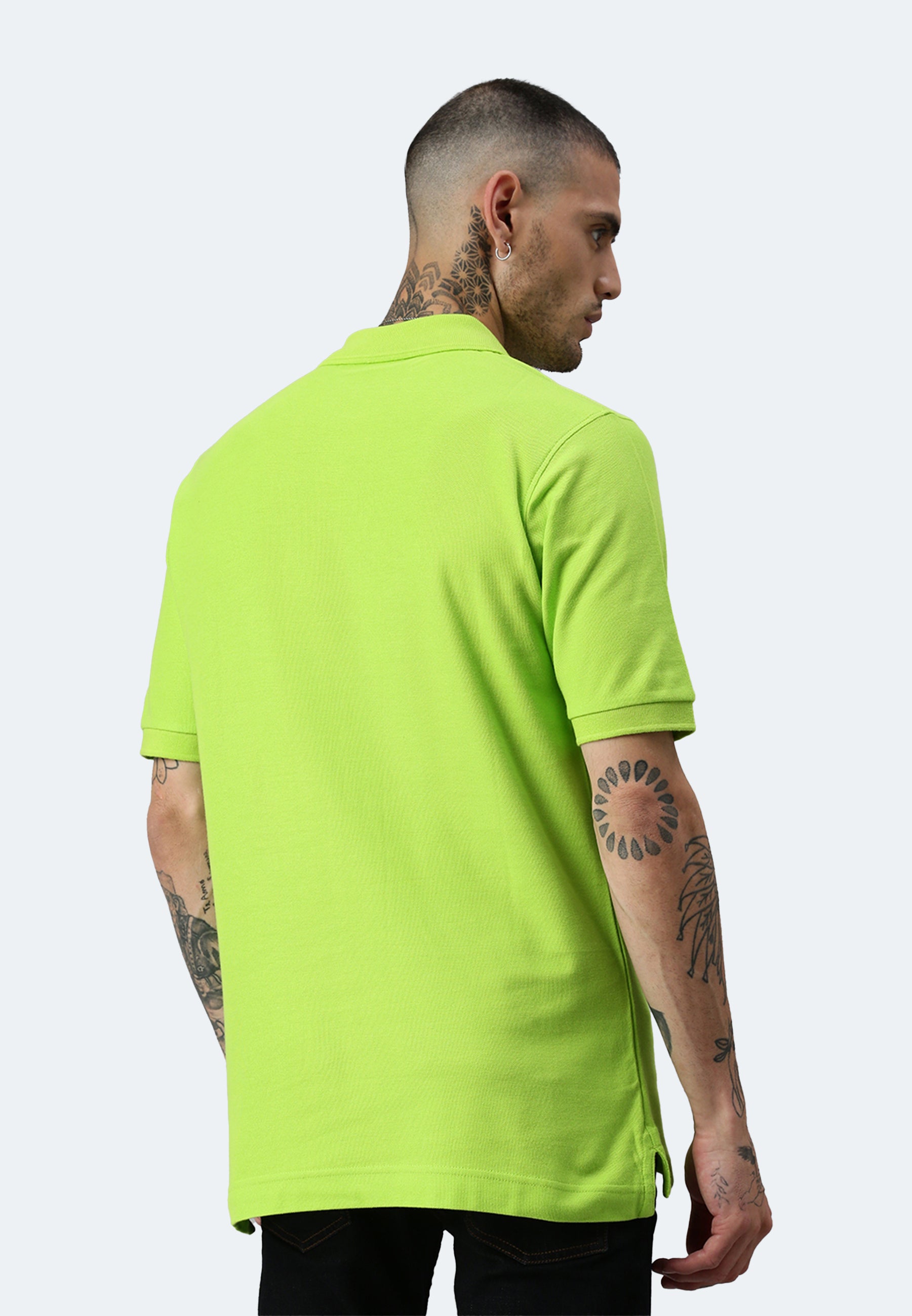 Switcher men's polo john color/lime