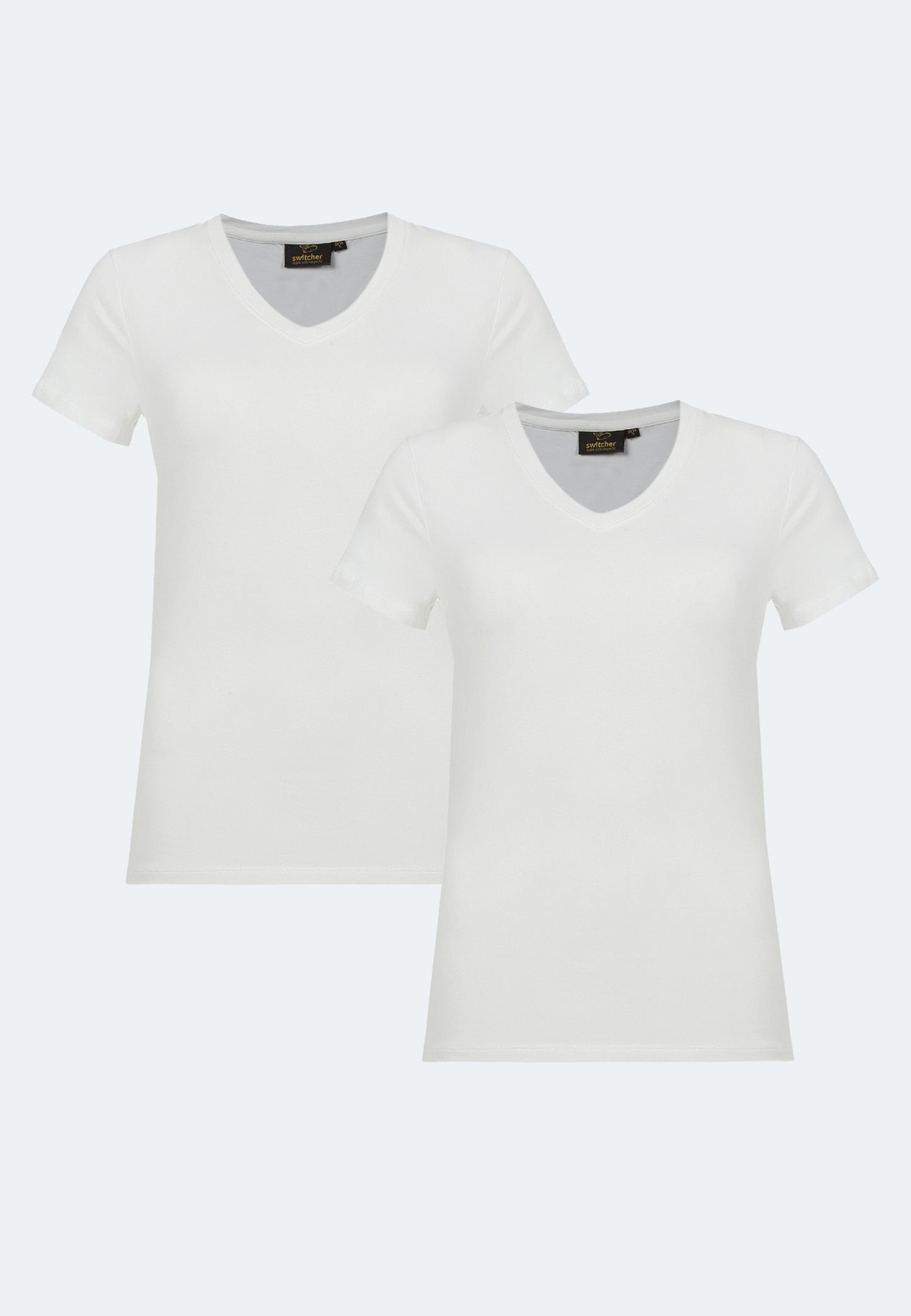 2-pack stretch T-shirt V-neck Giorgia