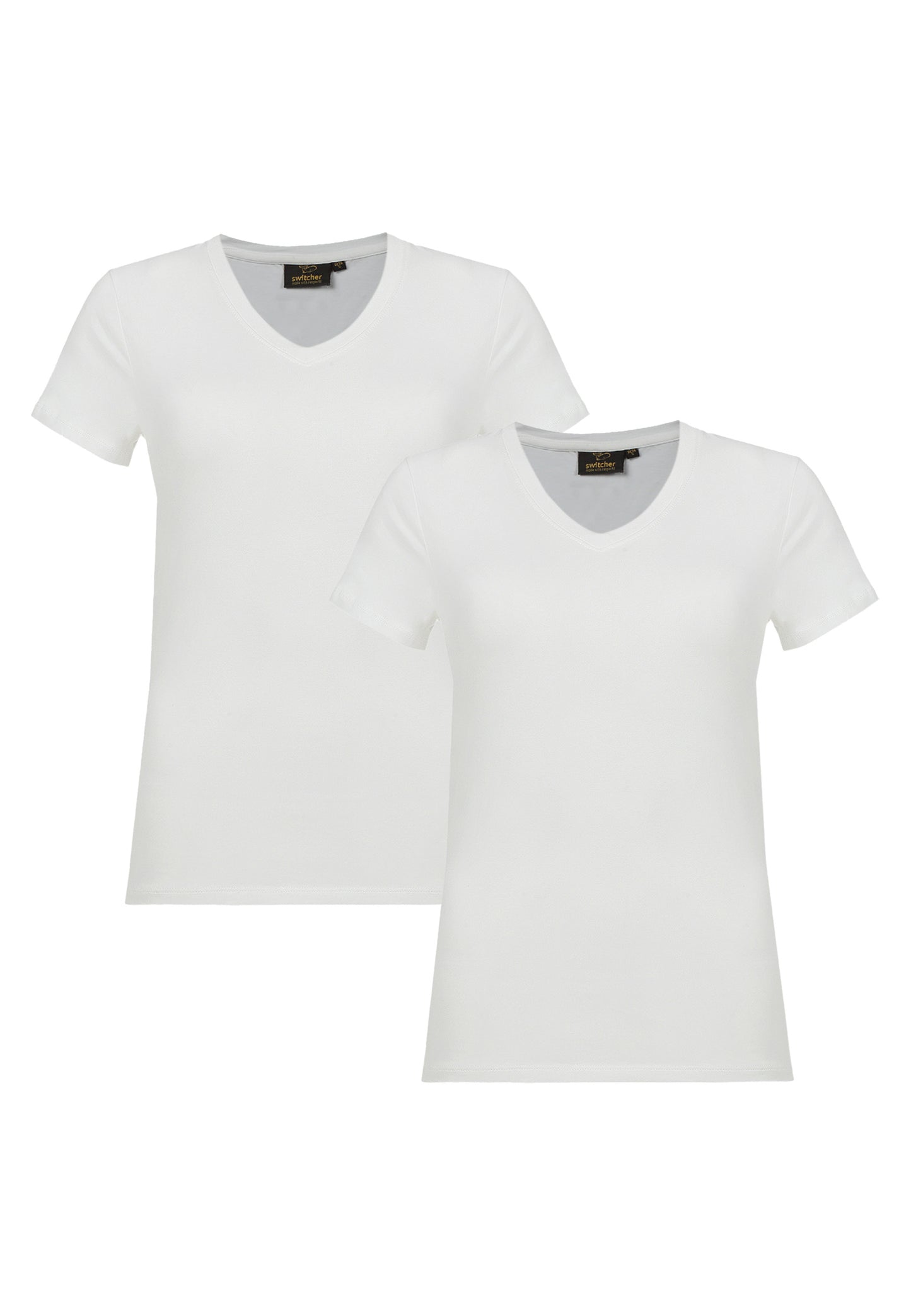 2-pack stretch T-shirt V-neck Giorgia