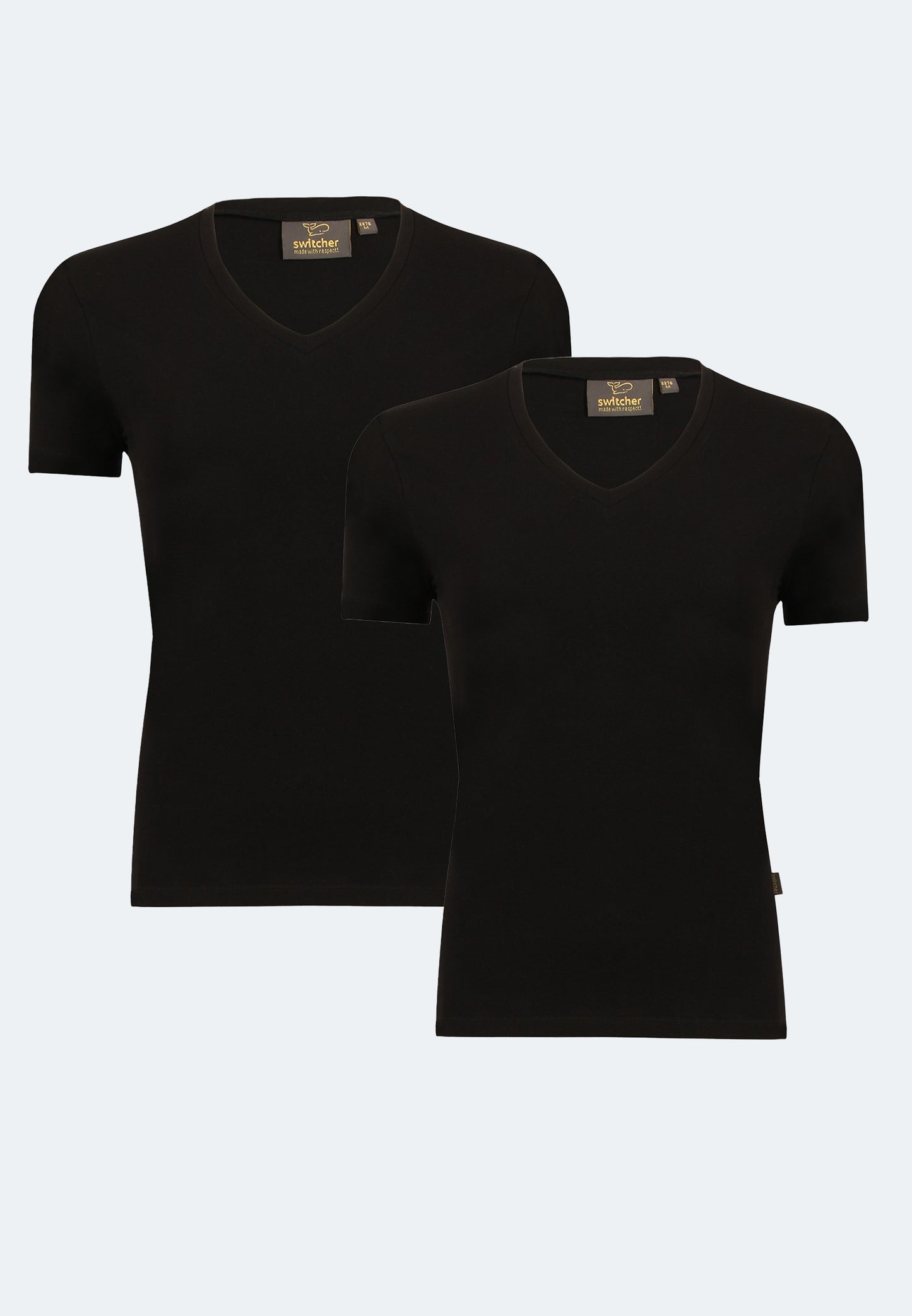 2-pack stretch T-shirt V-neck Giorgia