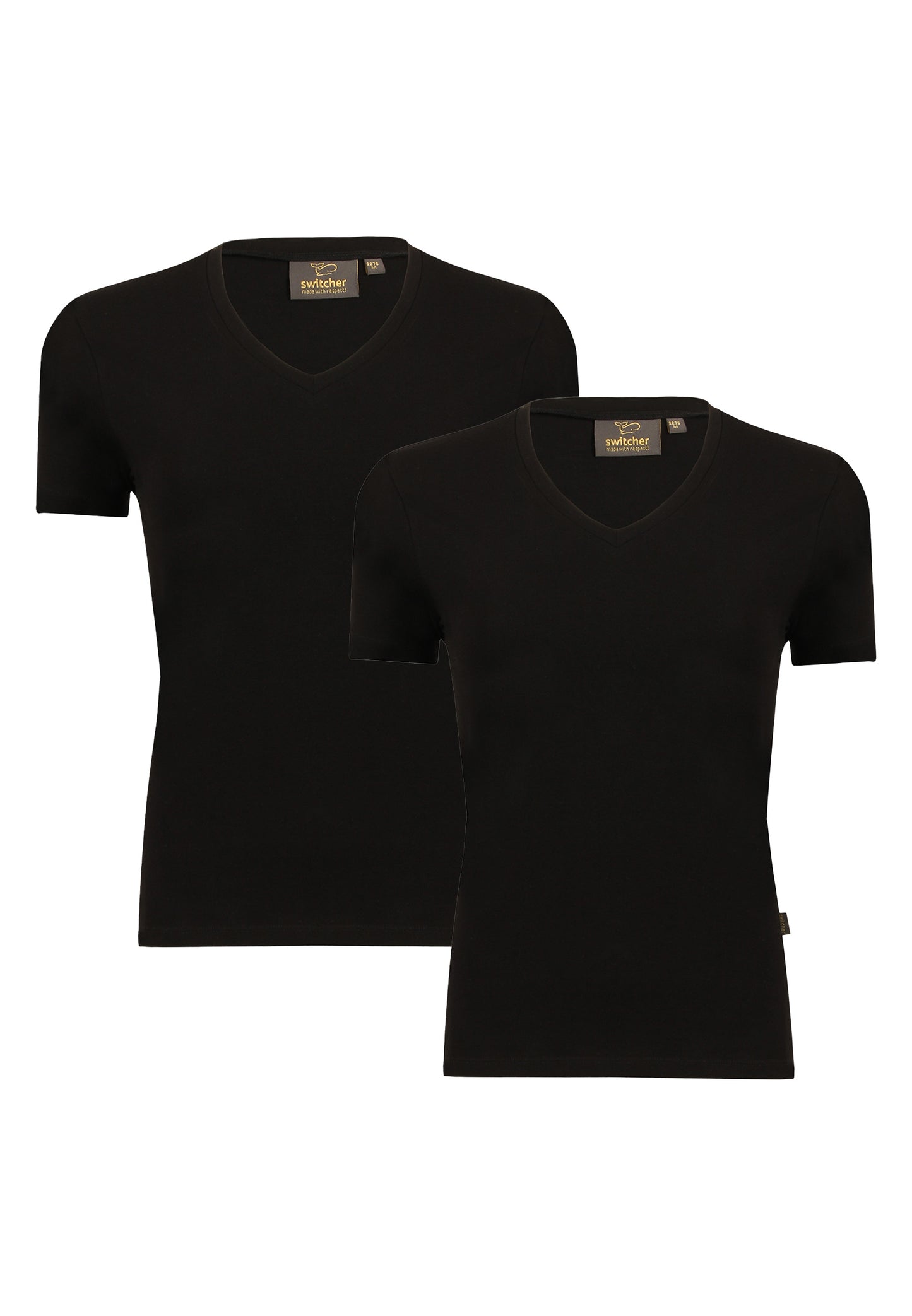 2-pack stretch T-shirt V-neck Giorgia
