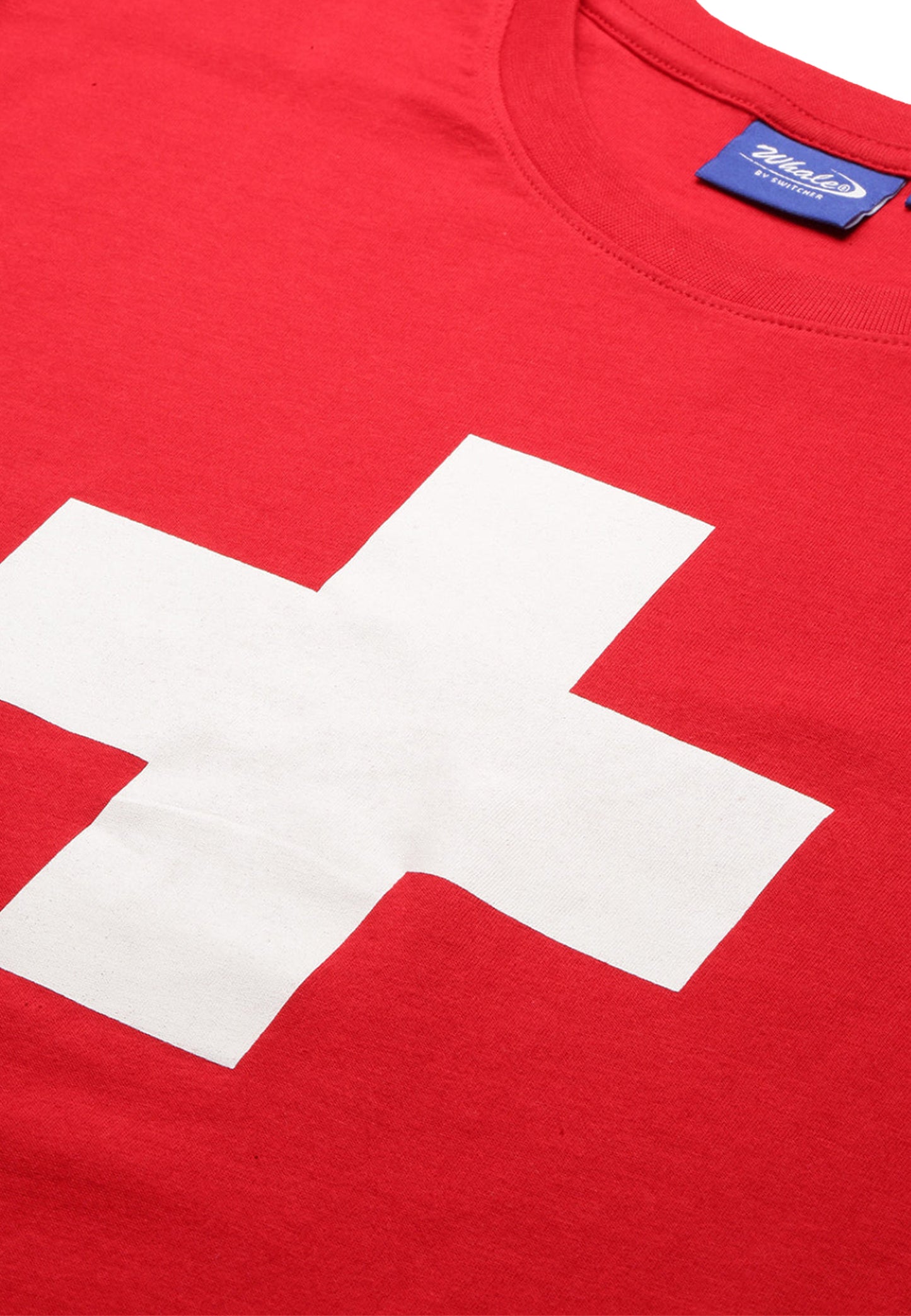 Switcher shirt kid's swiss vision helvetica color/10 rouge