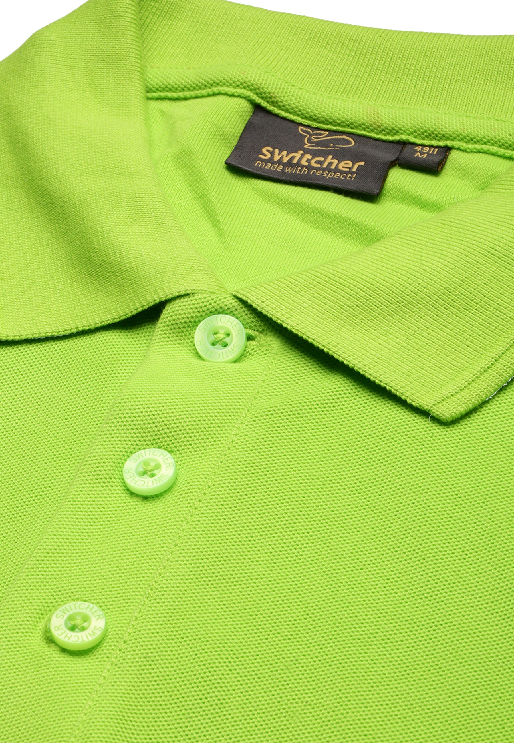 Switcher men's polo john color/lime