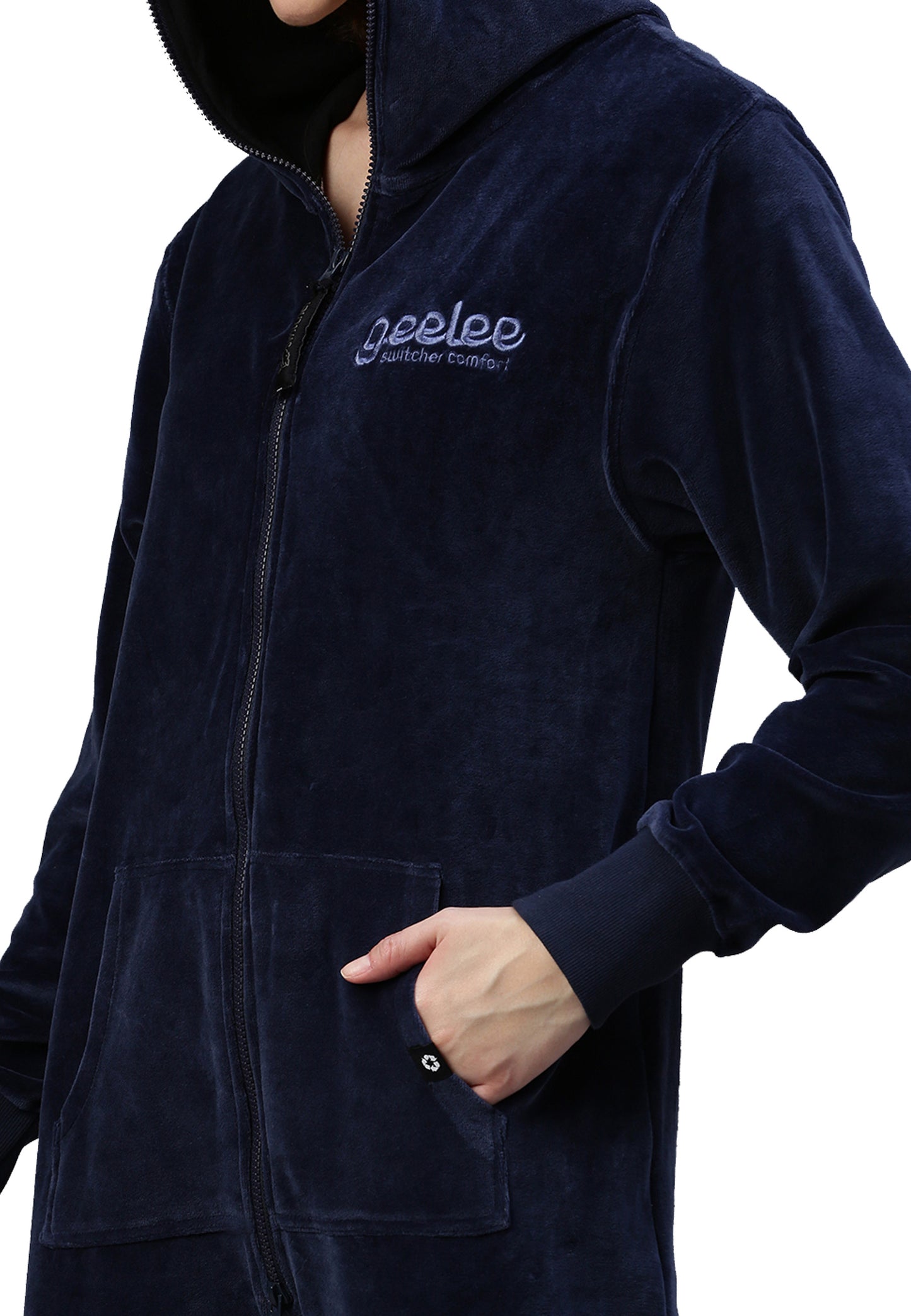 Switcher jumpsuit geeleevelvet color/20 navy