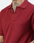 Switcher men's polo john color/burgundy