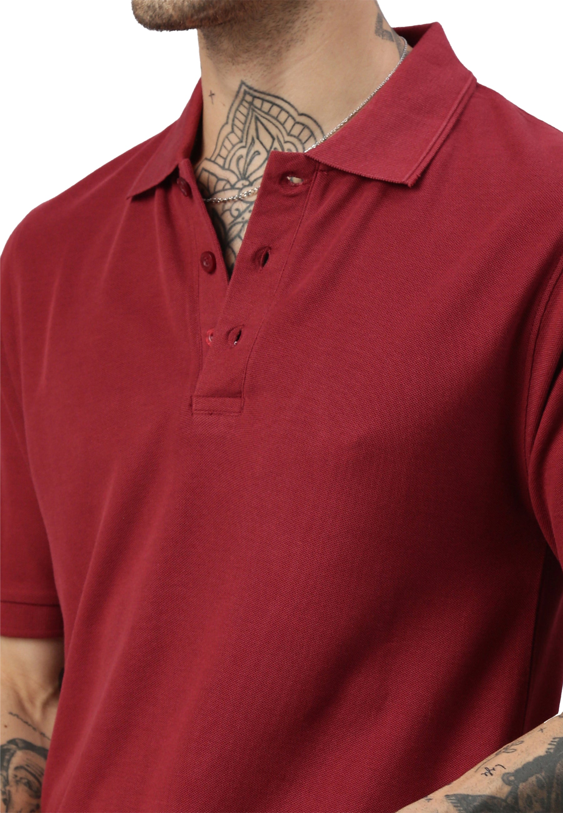Switcher men's polo john color/burgundy