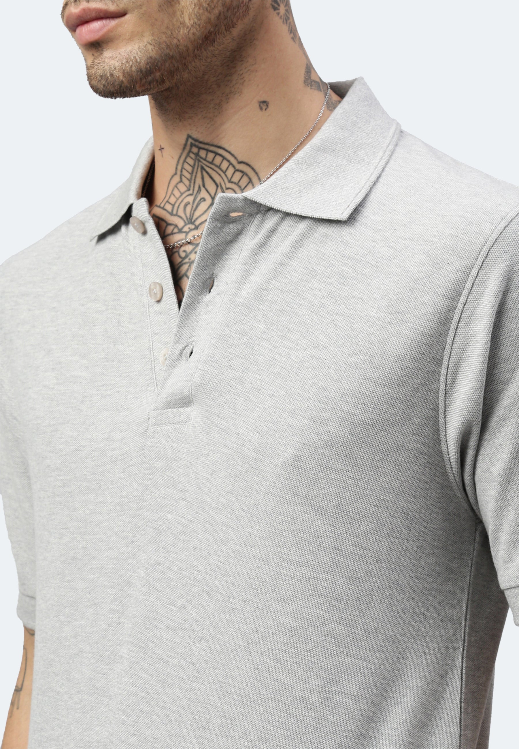 Switcher men's polo john color/gris chine