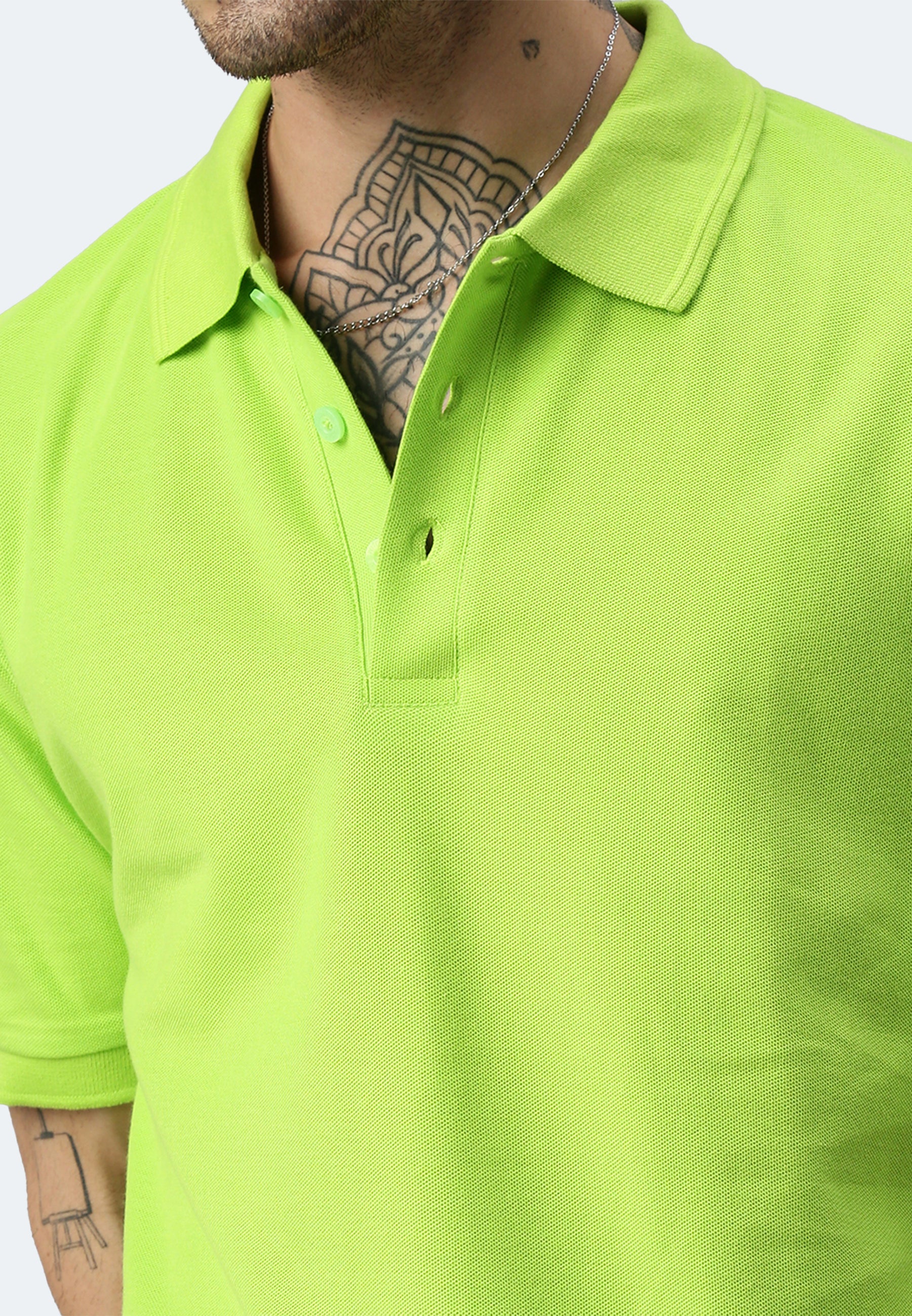 Switcher men's polo john color/lime