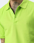 Switcher men's polo john color/lime