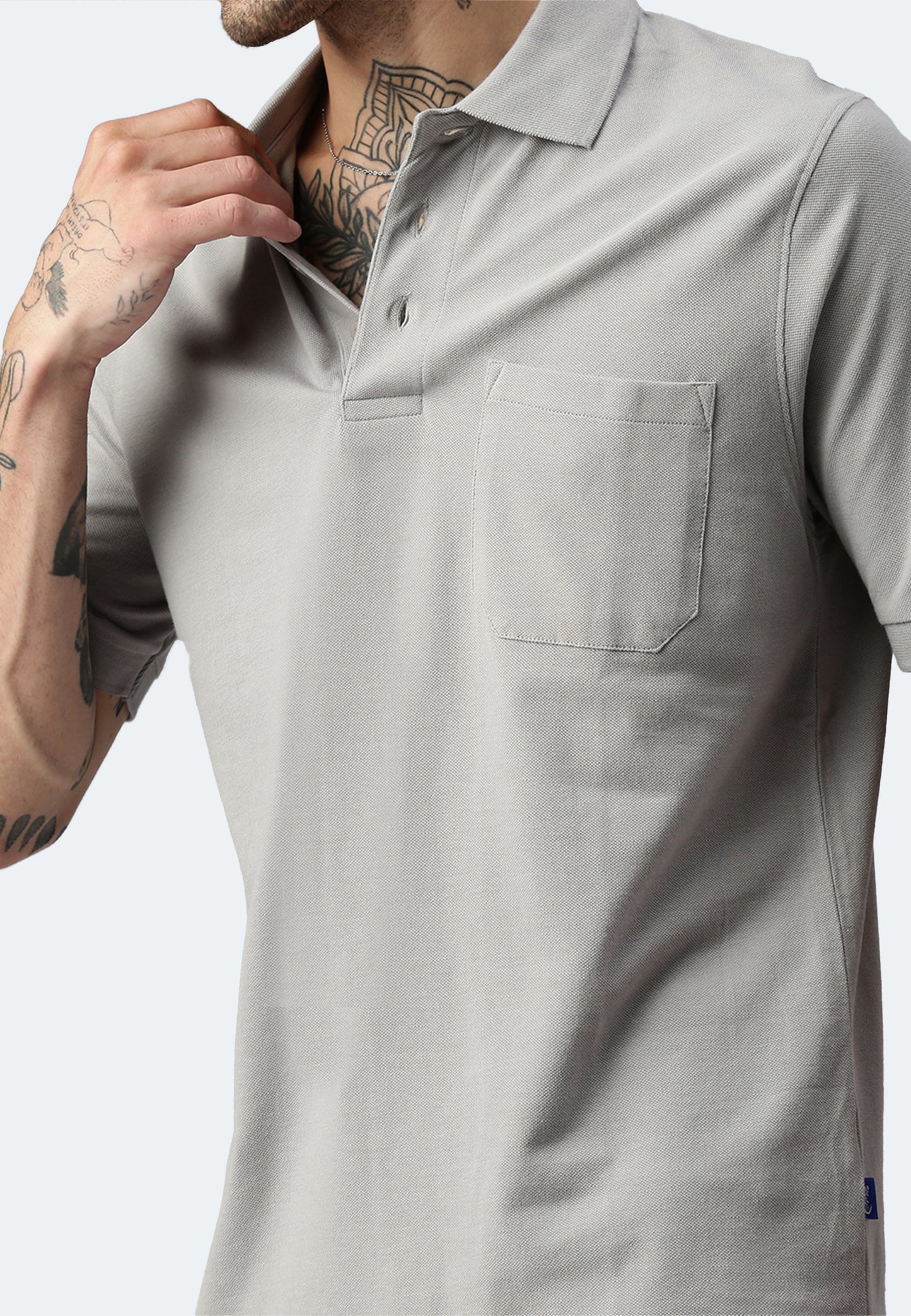 Switcher pocket polo whale color/402 gris foncé
