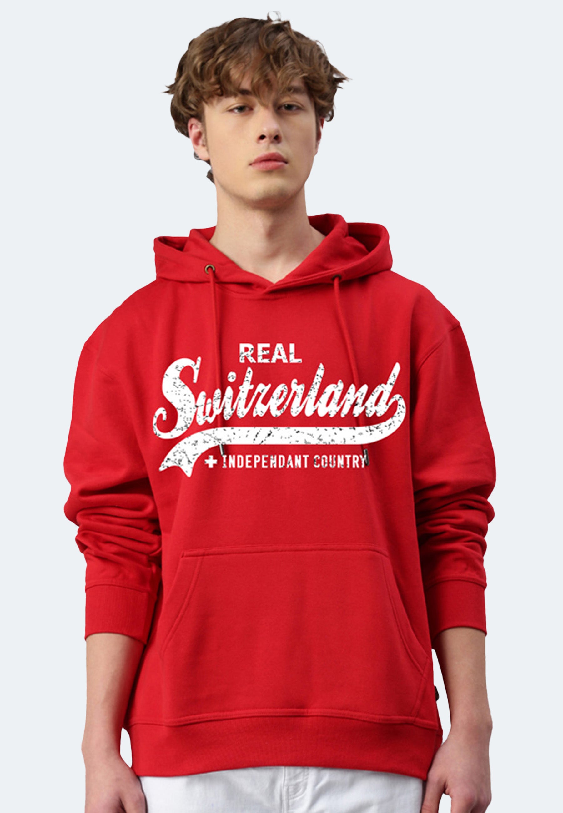 Switcher hoodie men Wild Life Switzerland color/10 rouge