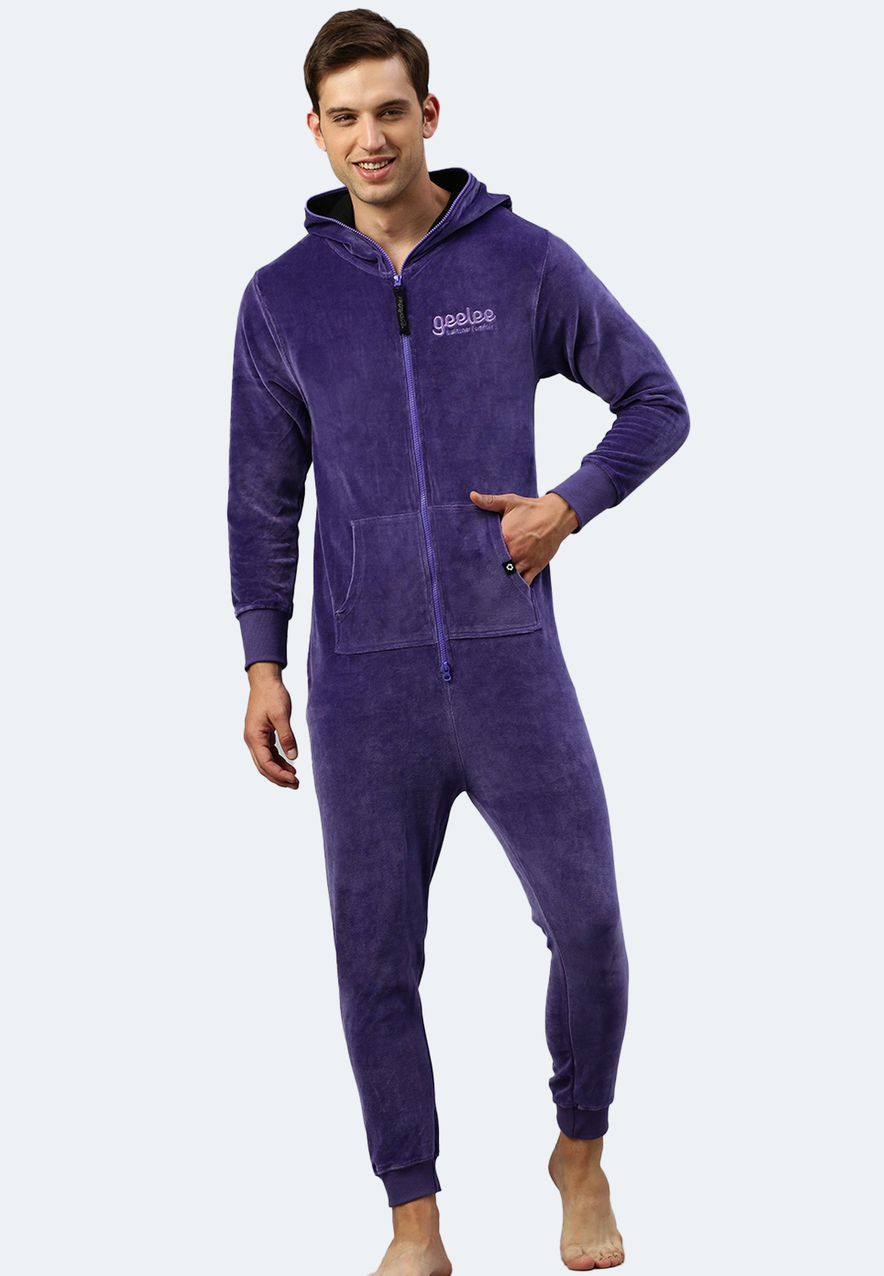 Switcher jumpsuit geeleevelvet color/734 violin