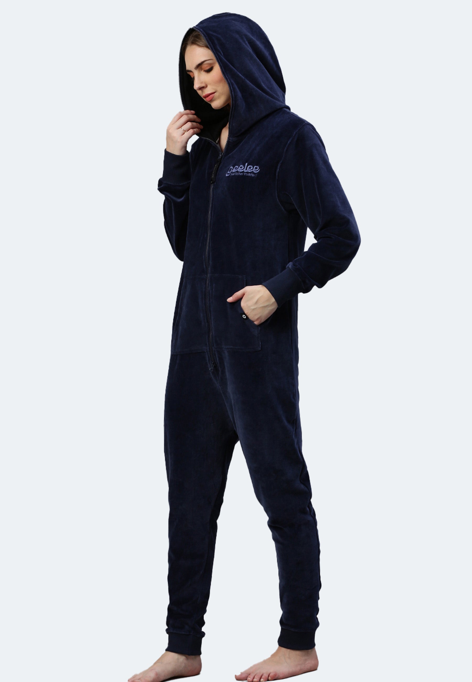 Switcher jumpsuit geeleevelvet color/20 navy