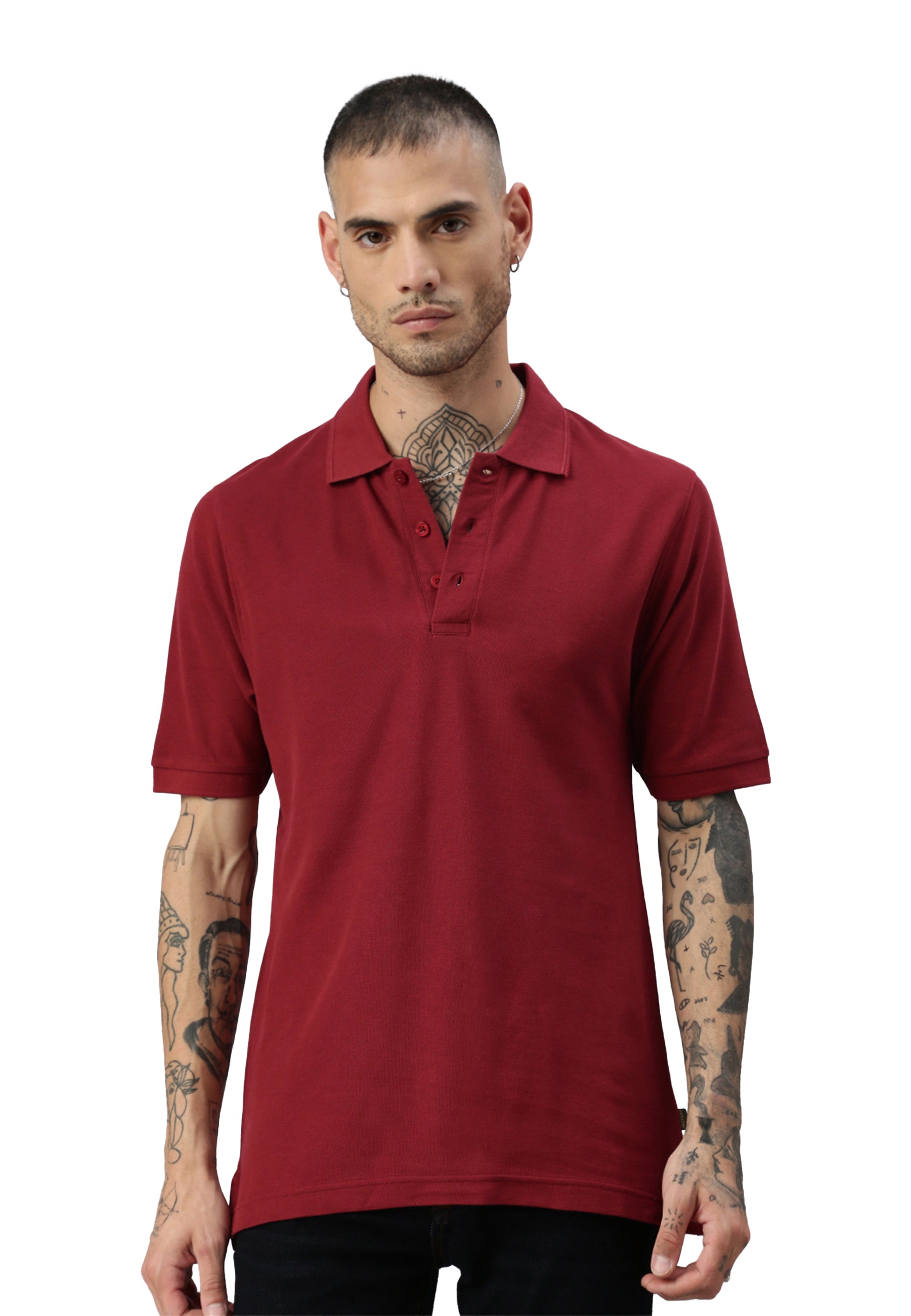 Switcher men's polo john color/burgundy