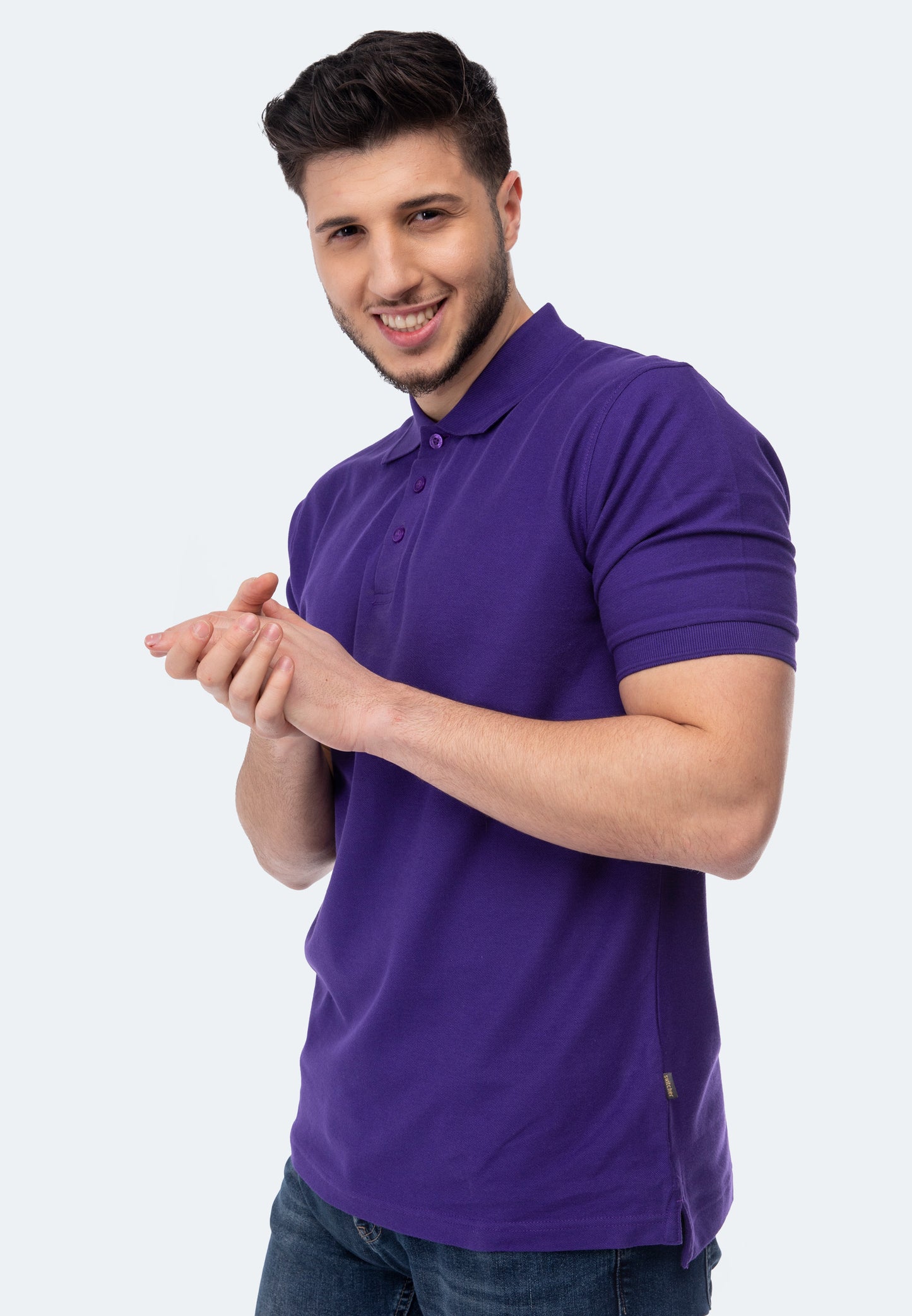 Switcher men's polo john color/146 purple