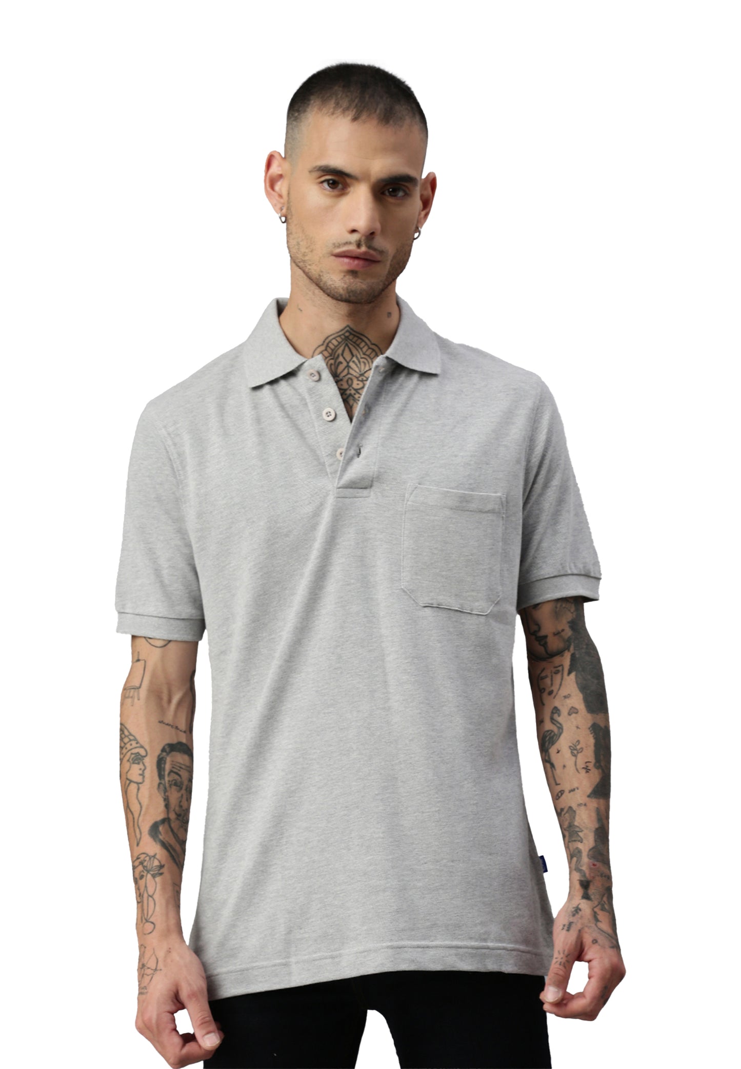 Switcher pocket polo whale color/42 gris chine