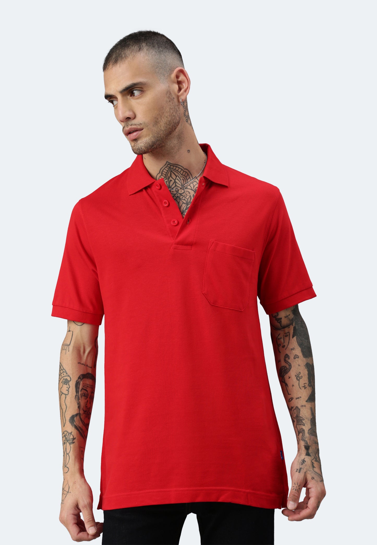 Switcher pocket polo whale color/10 rouge