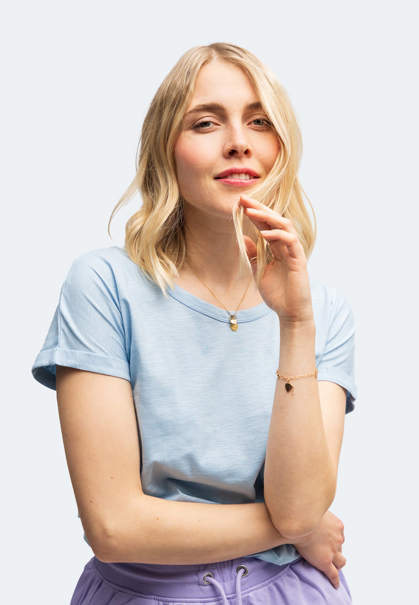 Switcher shirt lady lady pink color/205 Blue Soul