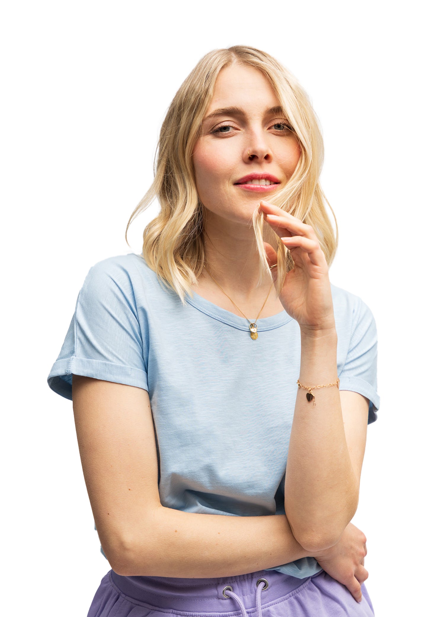 Switcher shirt lady lady pink color/205 Blue Soul