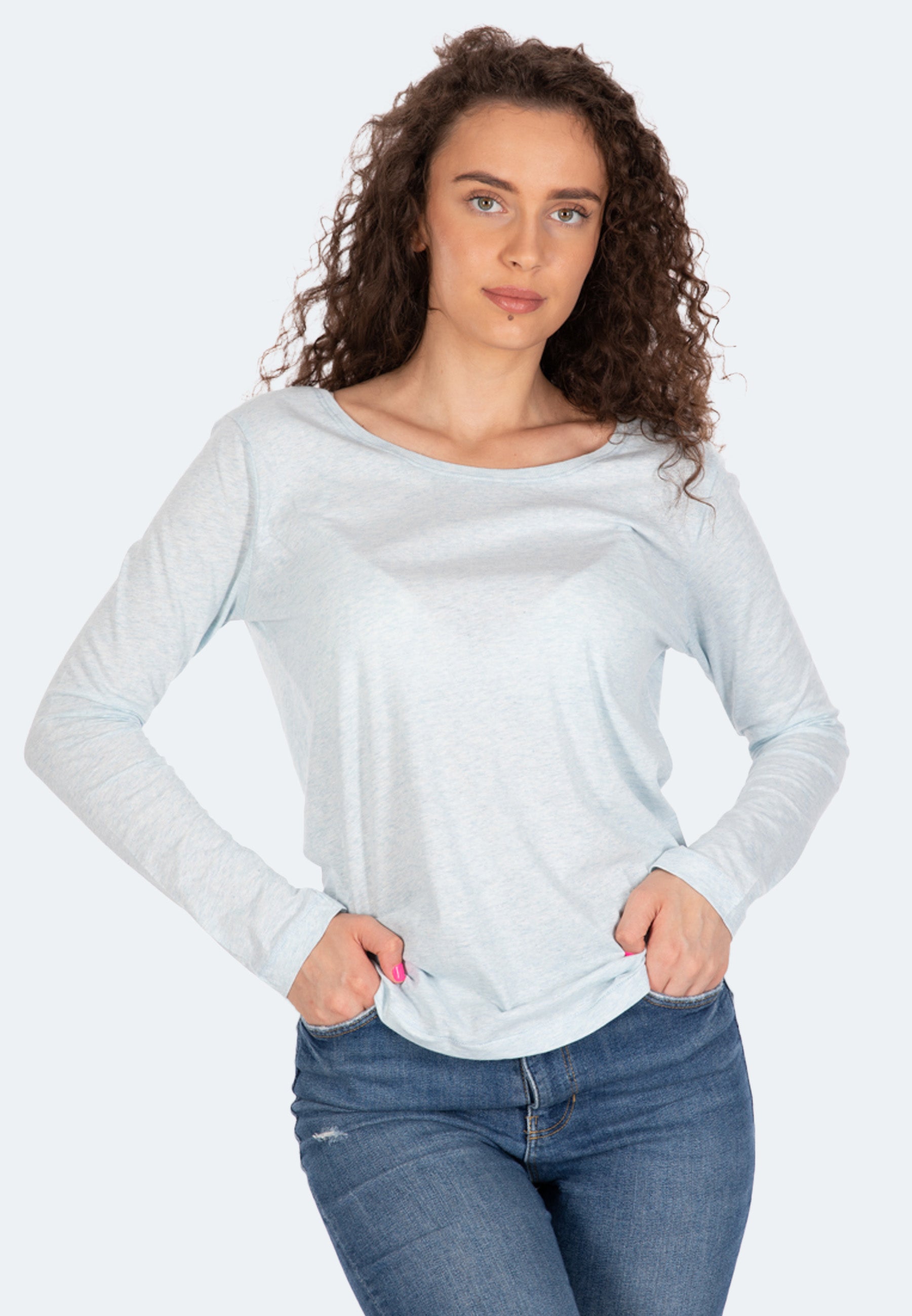 Organic long-sleeved T-shirt Bettina