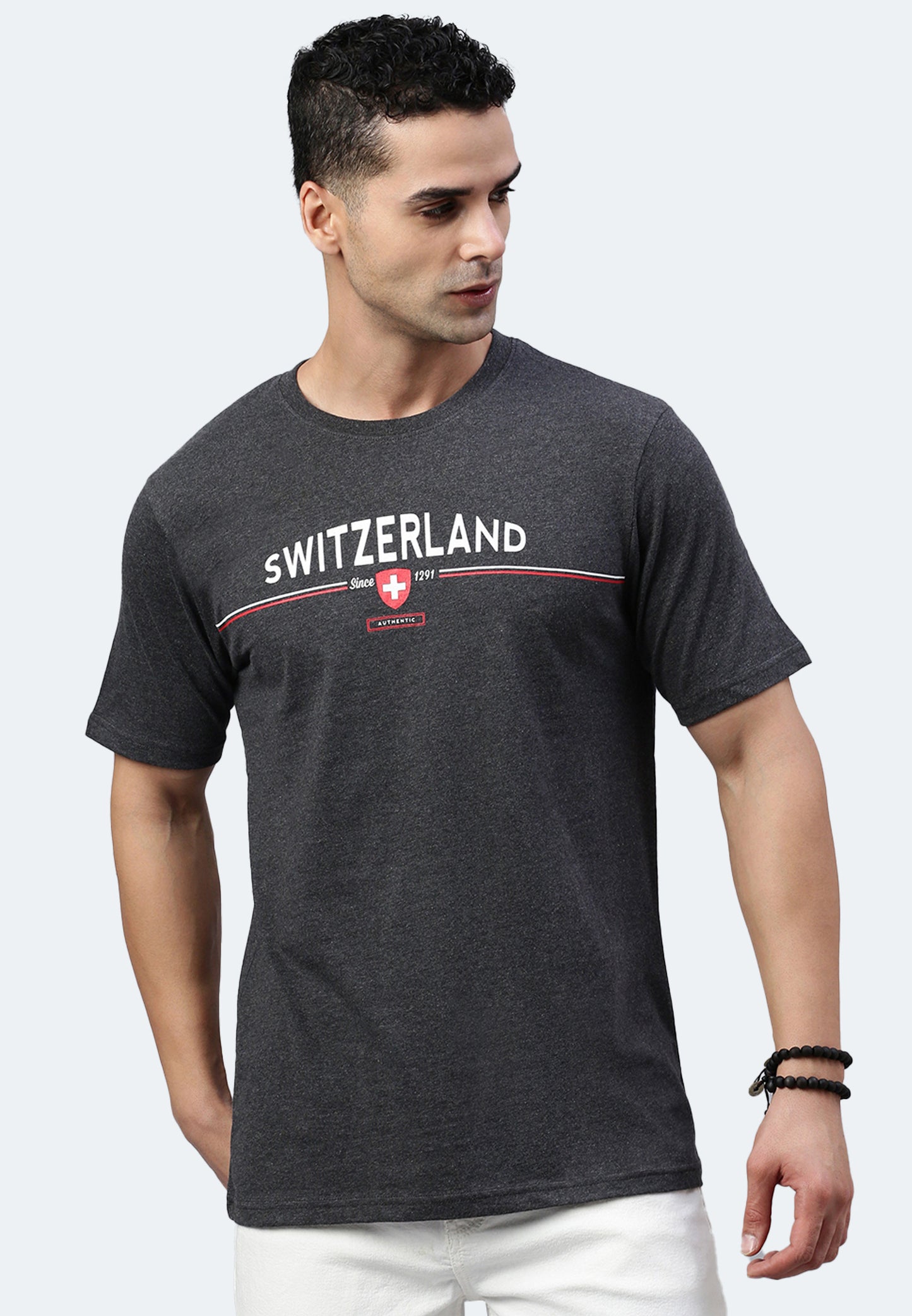 Switcher unisex shirt switzerland color/41 noir chine