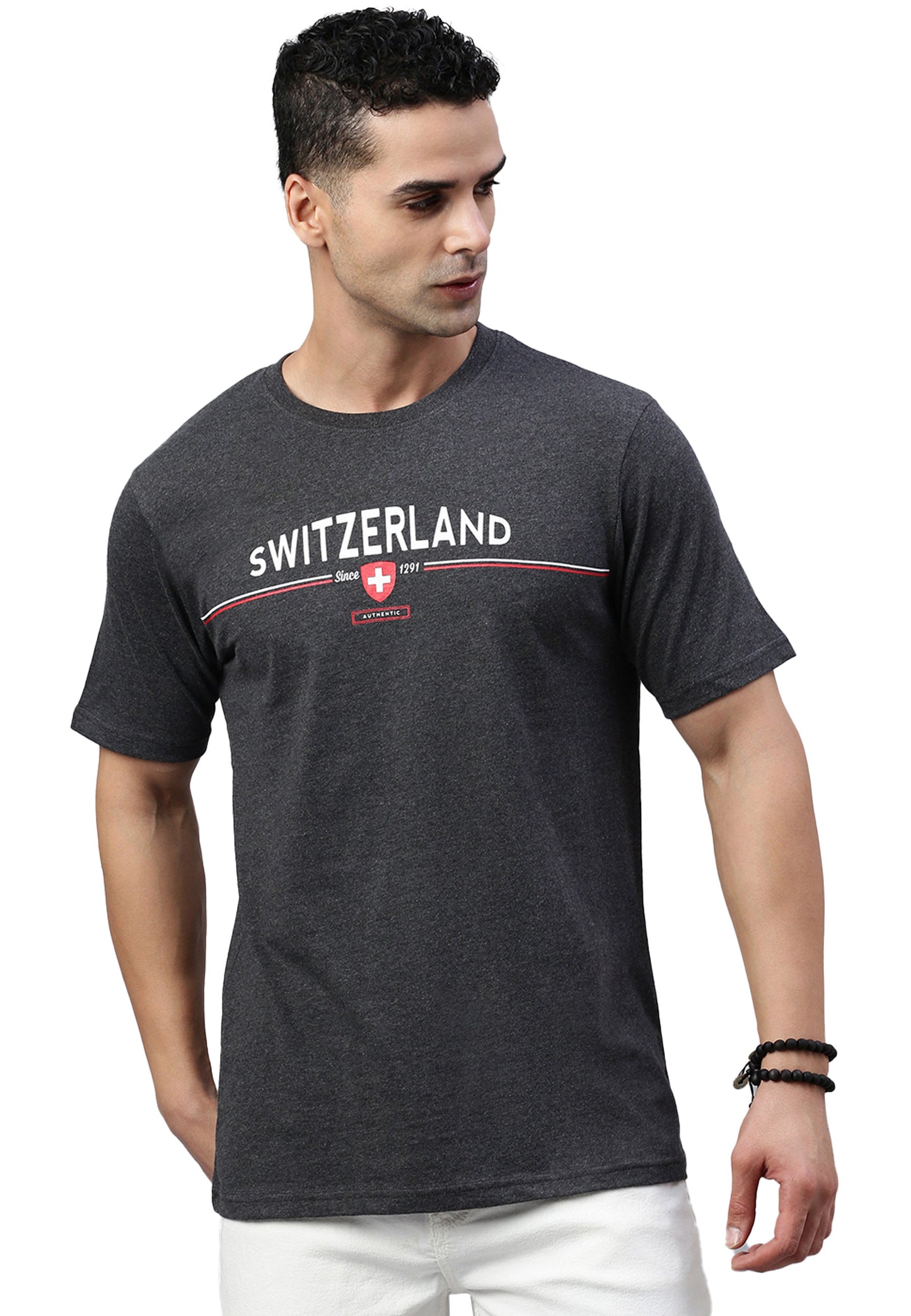 Switcher unisex shirt switzerland color/41 noir chine