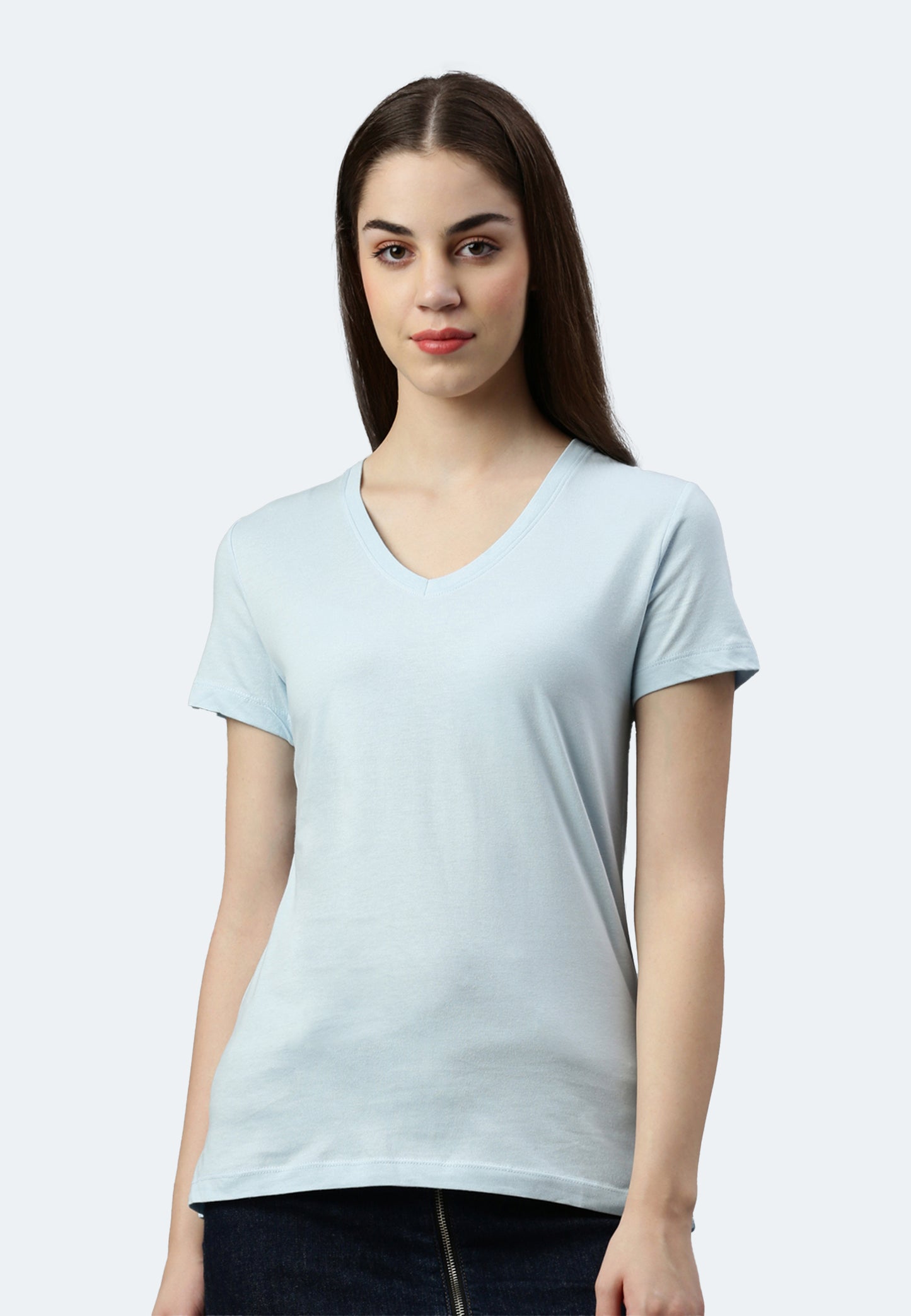 Switcher shirt Lady whale color/204 blue angel