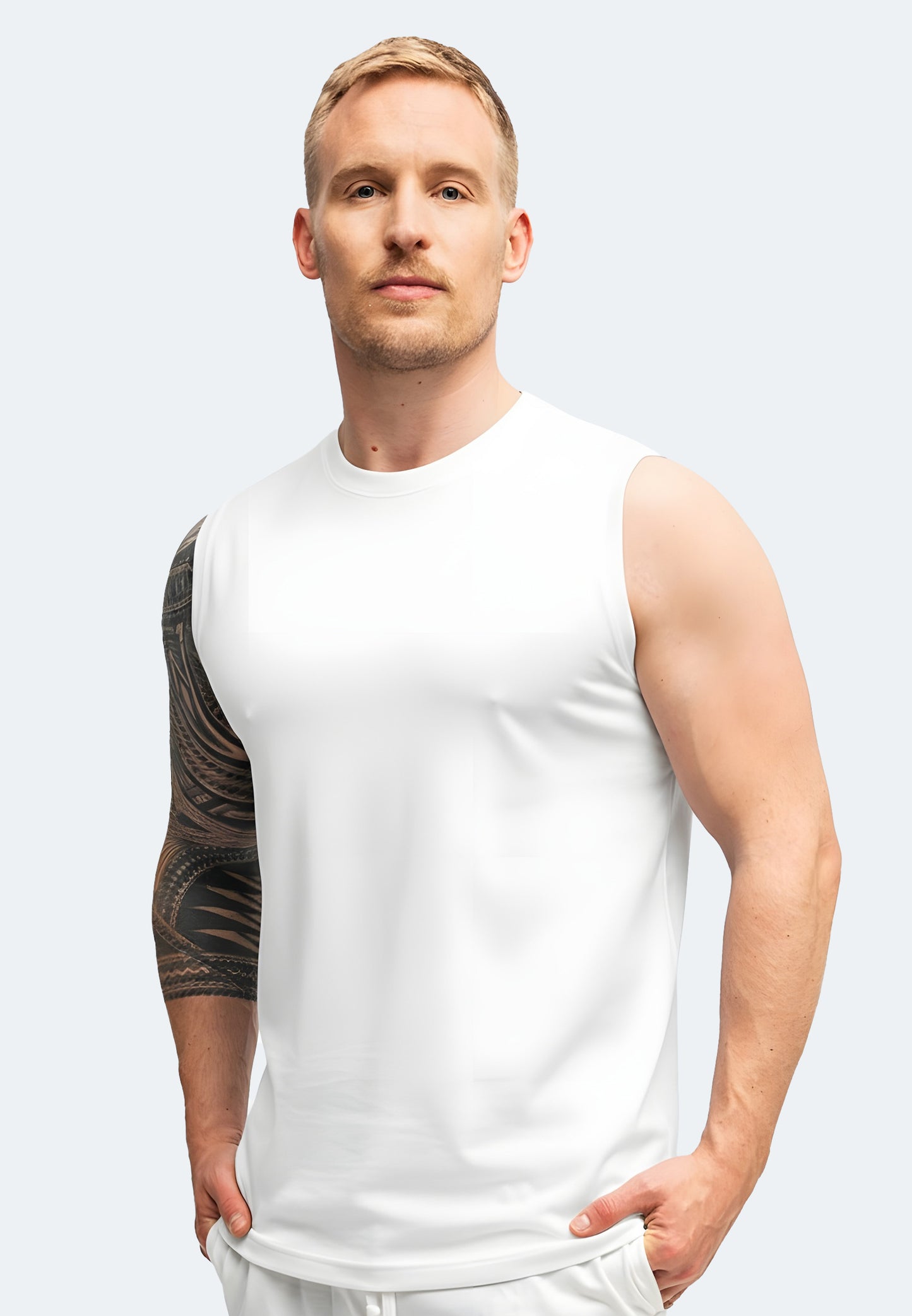 Switcher men's tank top arnie color/1 blanc