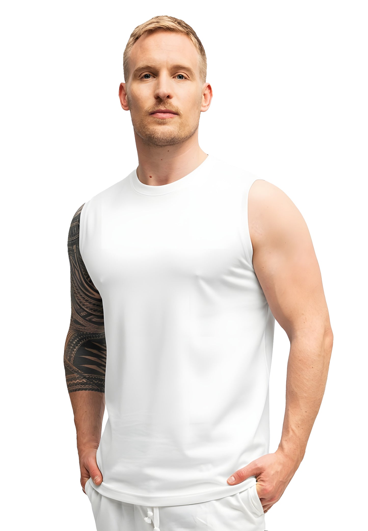 Switcher men's tank top arnie color/1 blanc