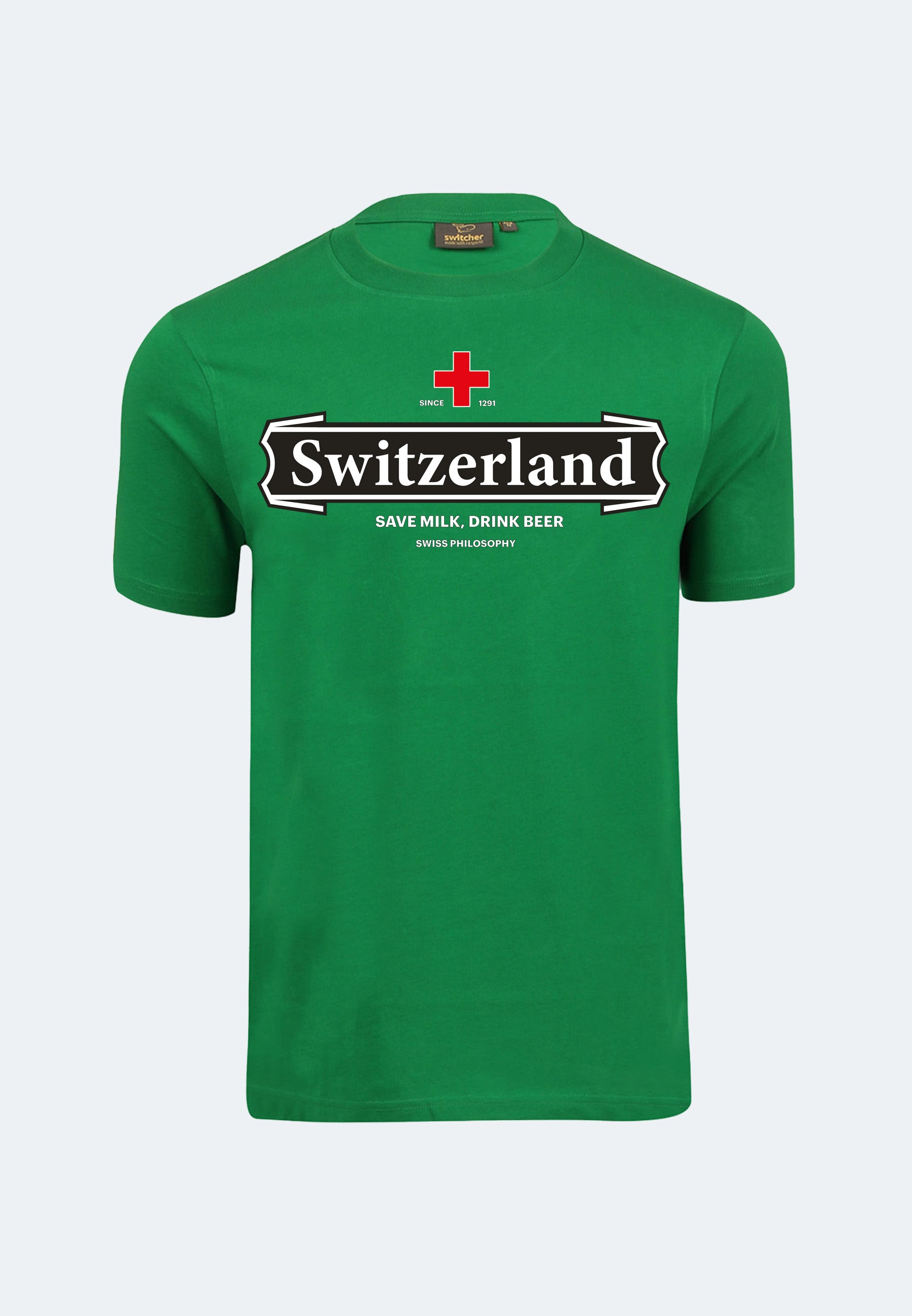 Switcher shirt switzerland beer color/31 green