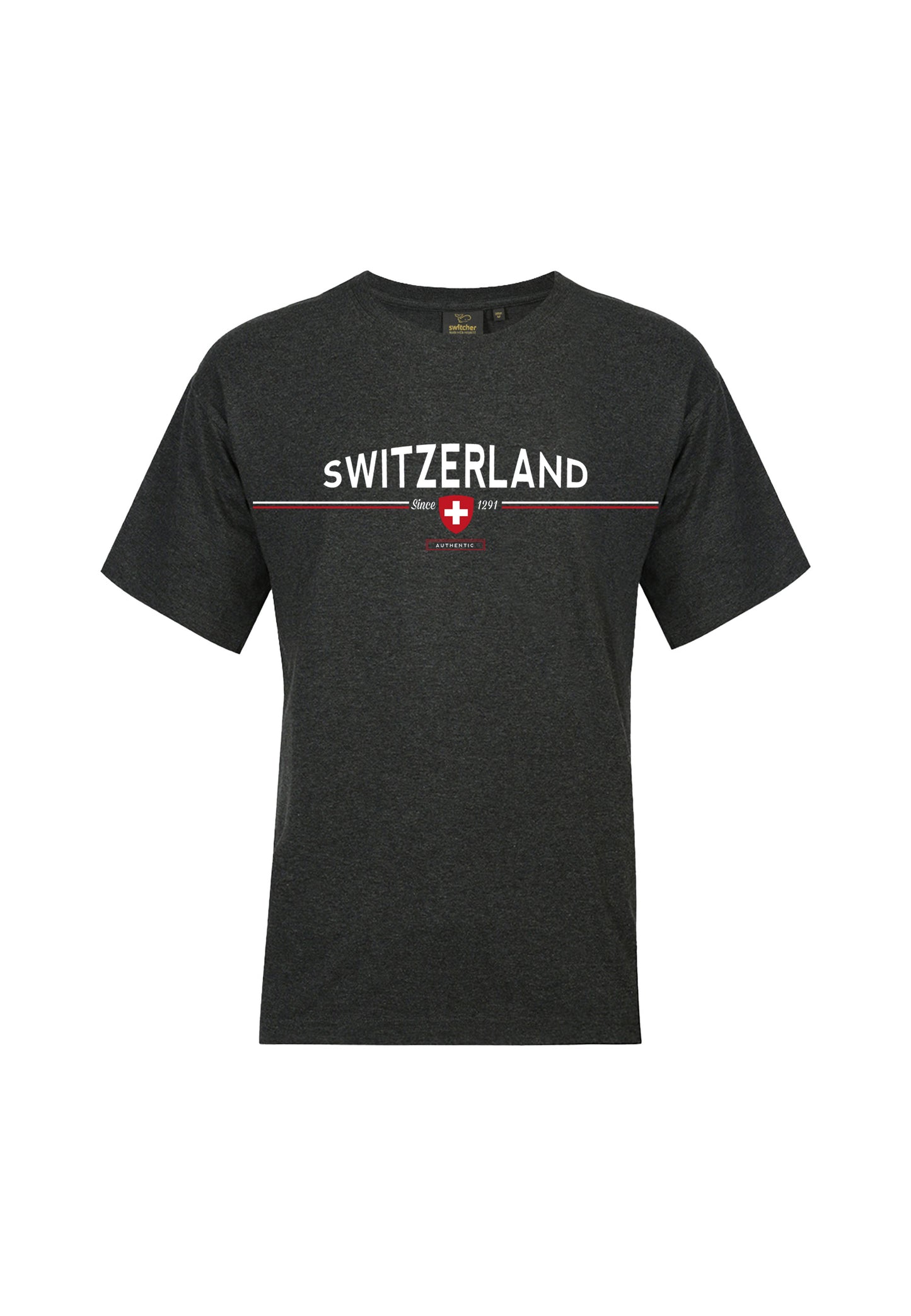 Switcher unisex shirt switzerland color/41 noir chine