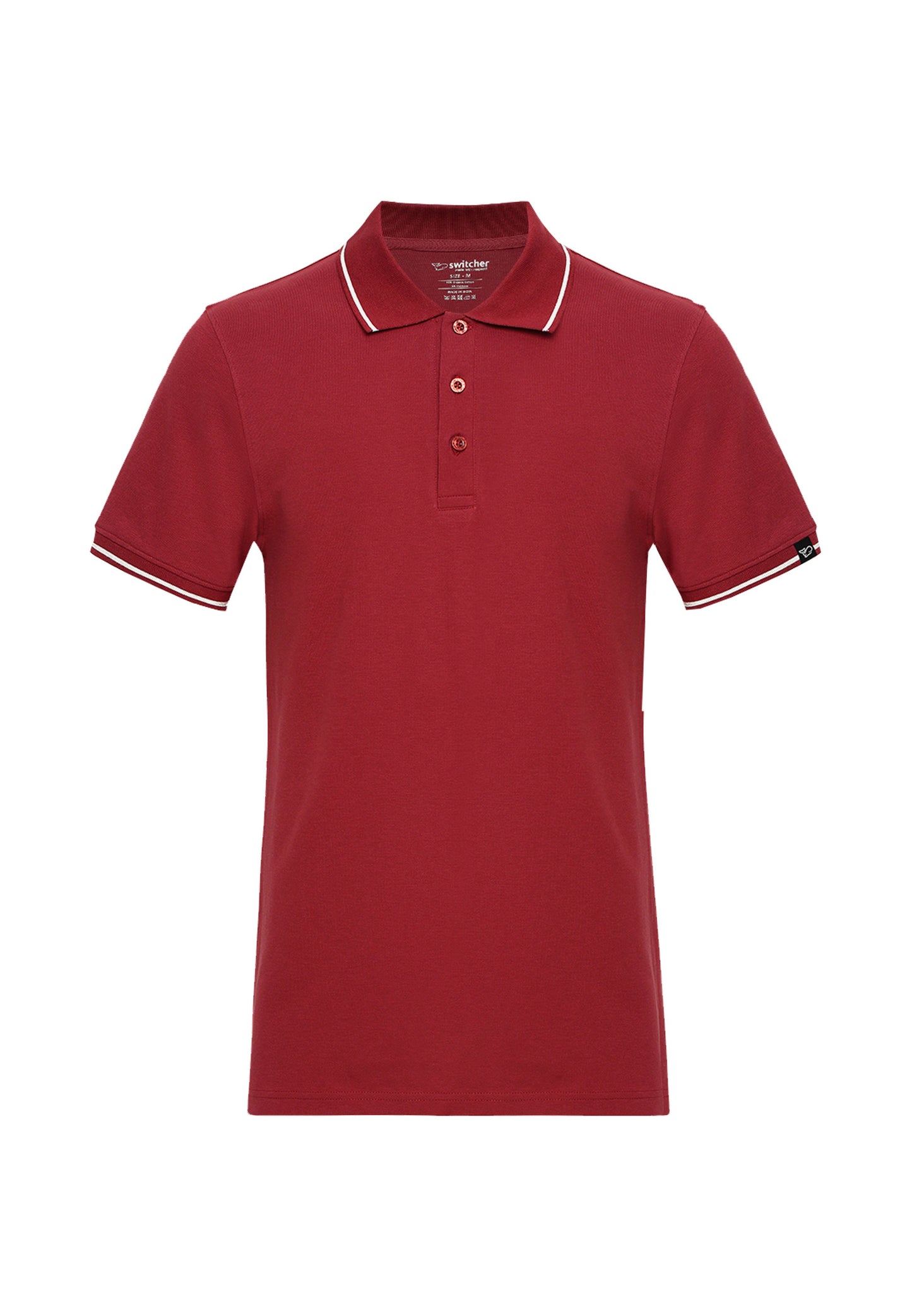 Contrast polo with elastane Ben