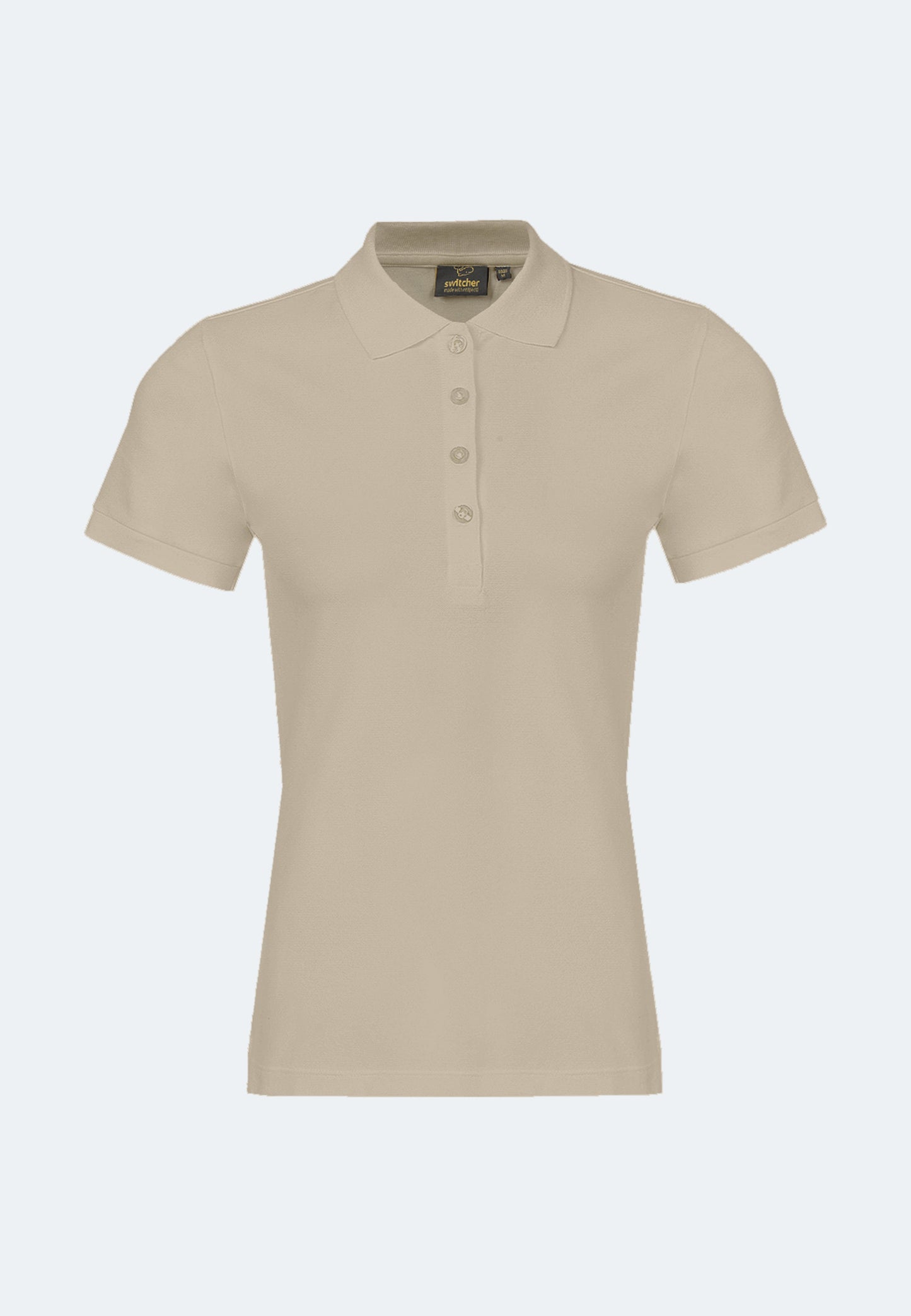 Stretch organic piqué polo shirt Stacy