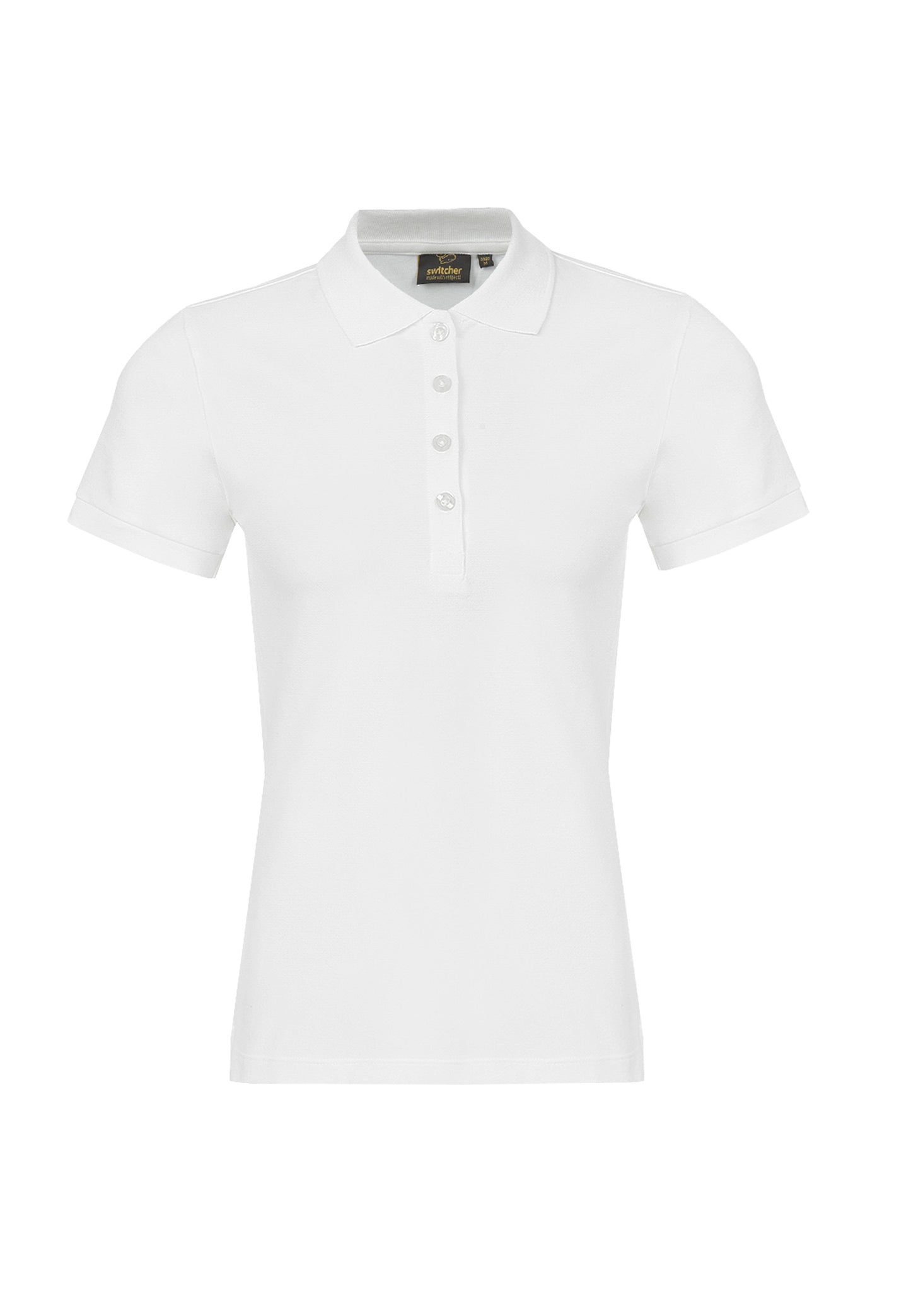 Stretch organic piqué polo shirt Stacy