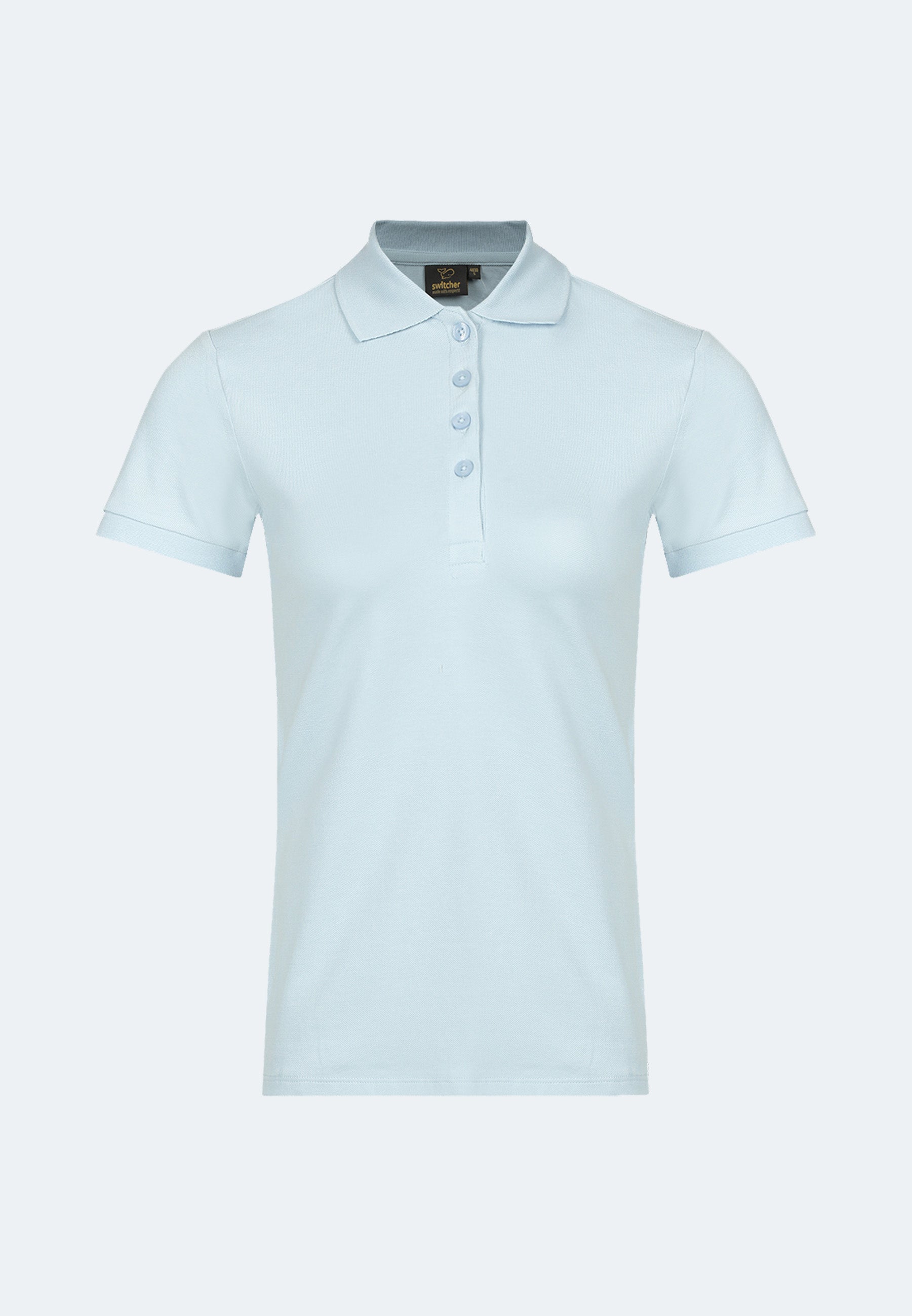 Stretch organic piqué polo shirt Stacy