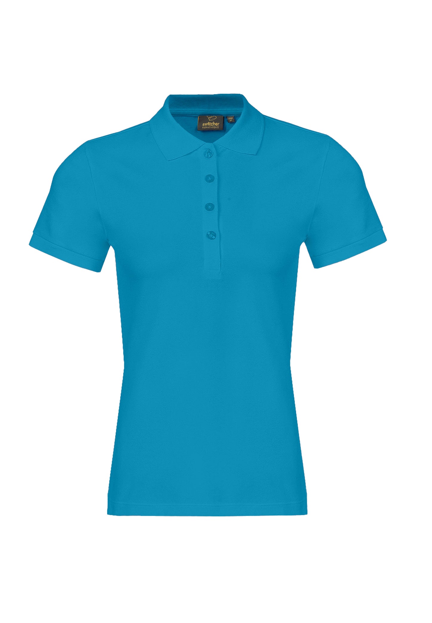Stretch organic piqué polo shirt Stacy