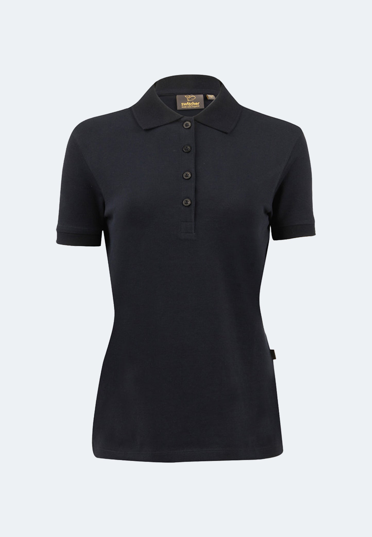 Stretch organic piqué polo shirt Stacy