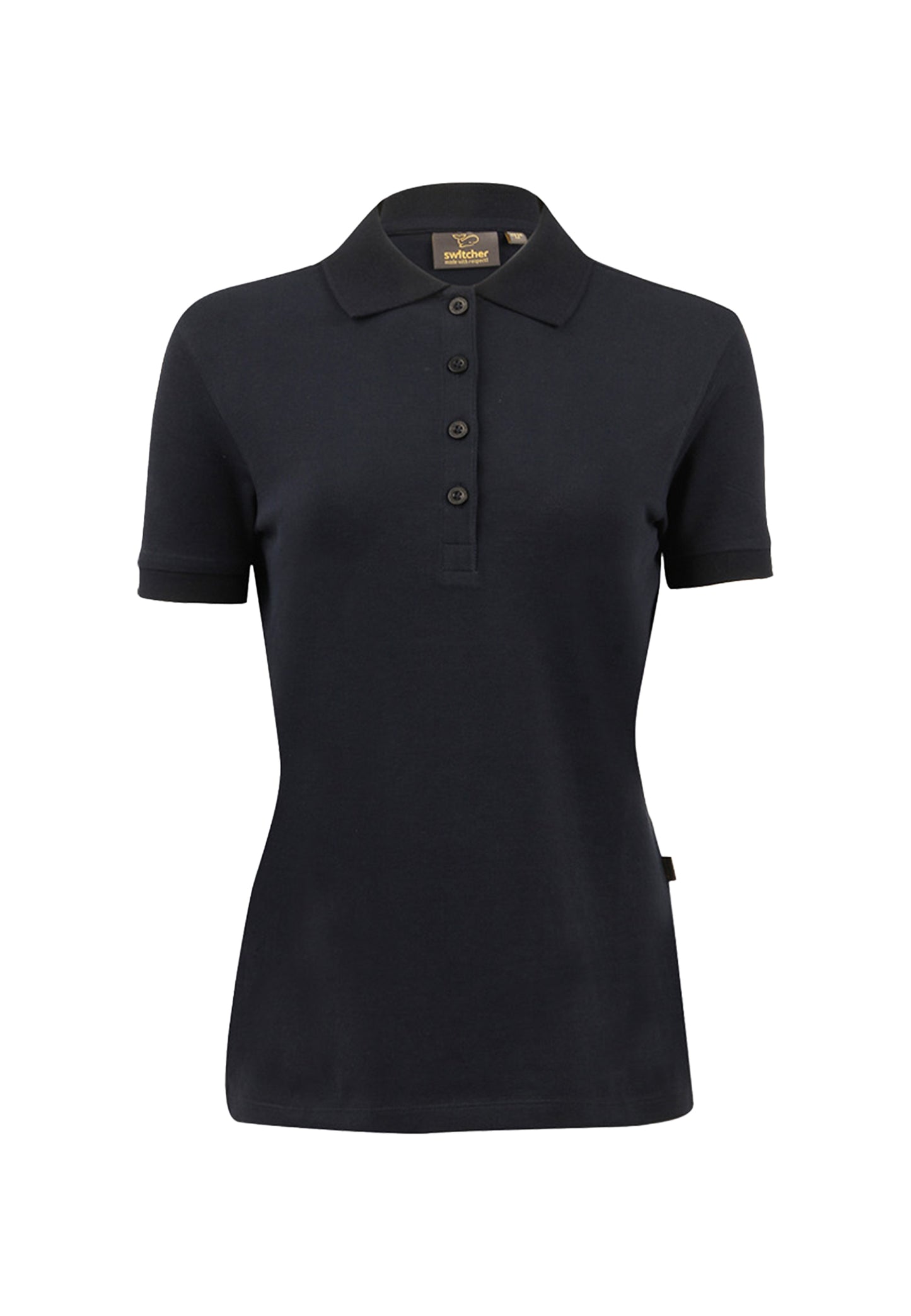 Stretch organic piqué polo shirt Stacy