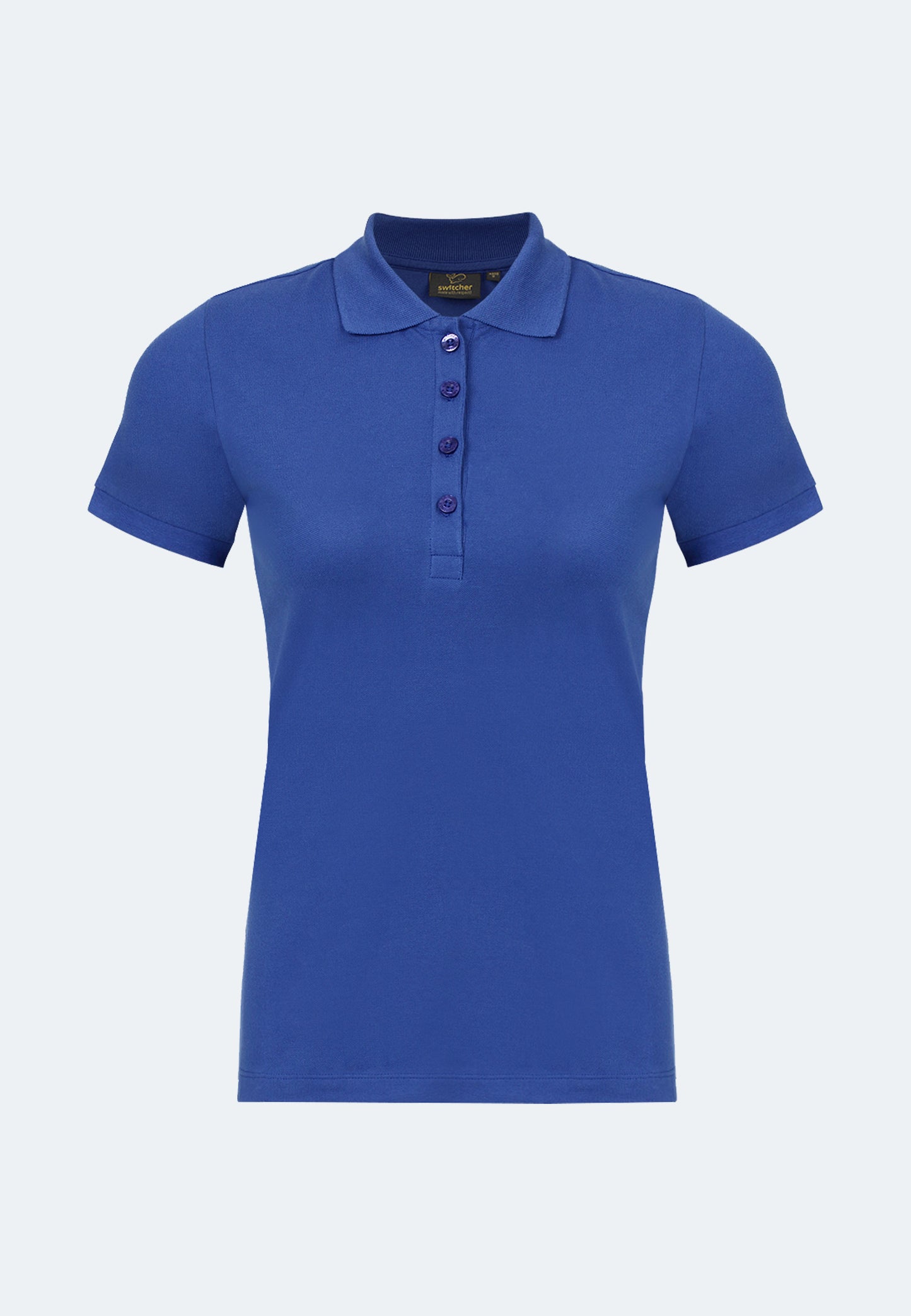 Stretch organic piqué polo shirt Stacy