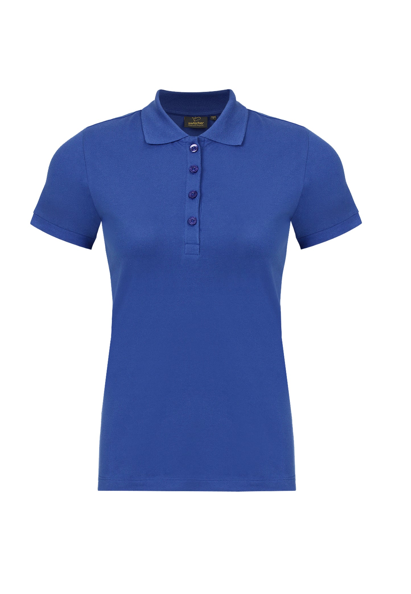 Stretch organic piqué polo shirt Stacy
