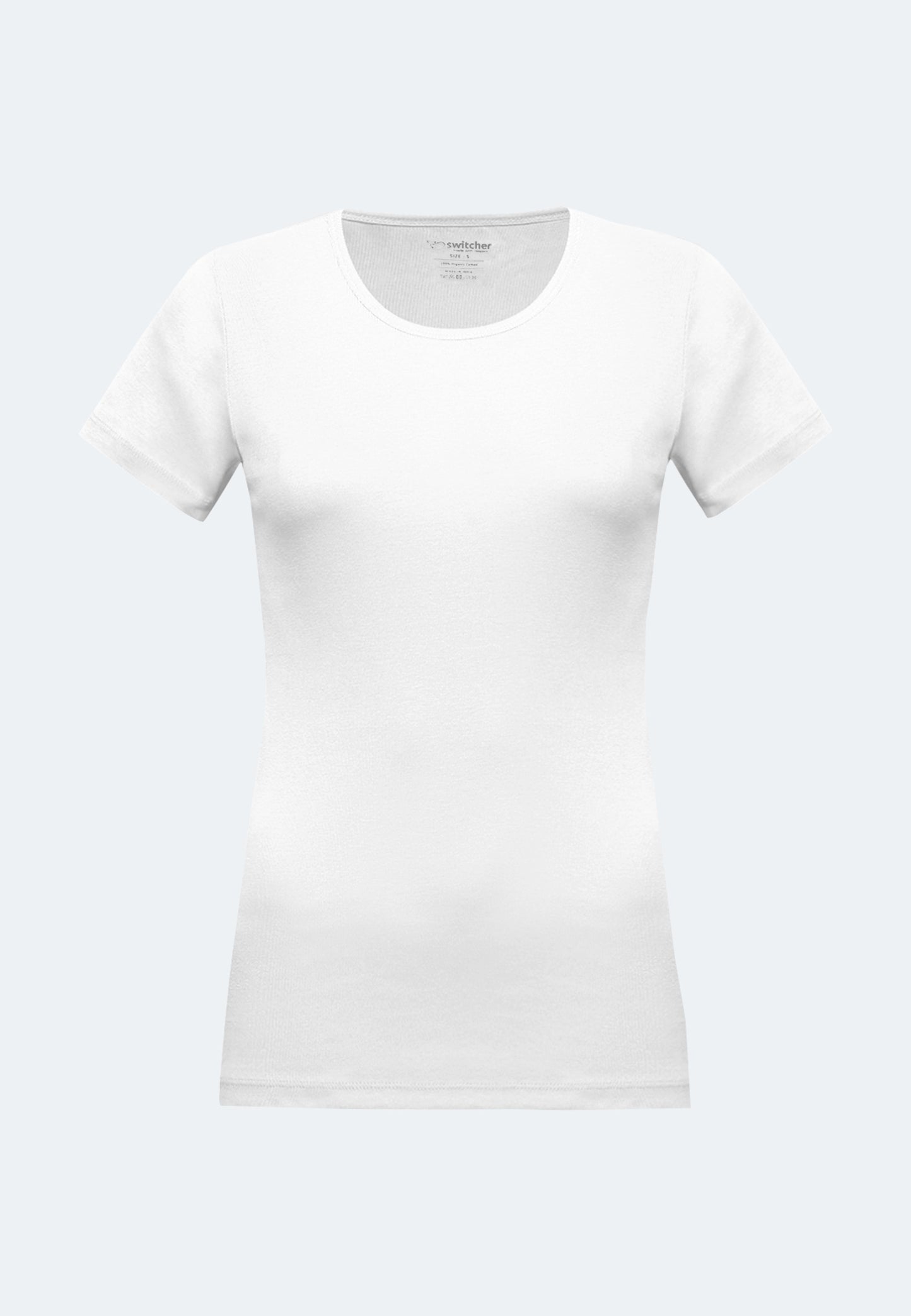 Round neck ribbed T-shirt Sally