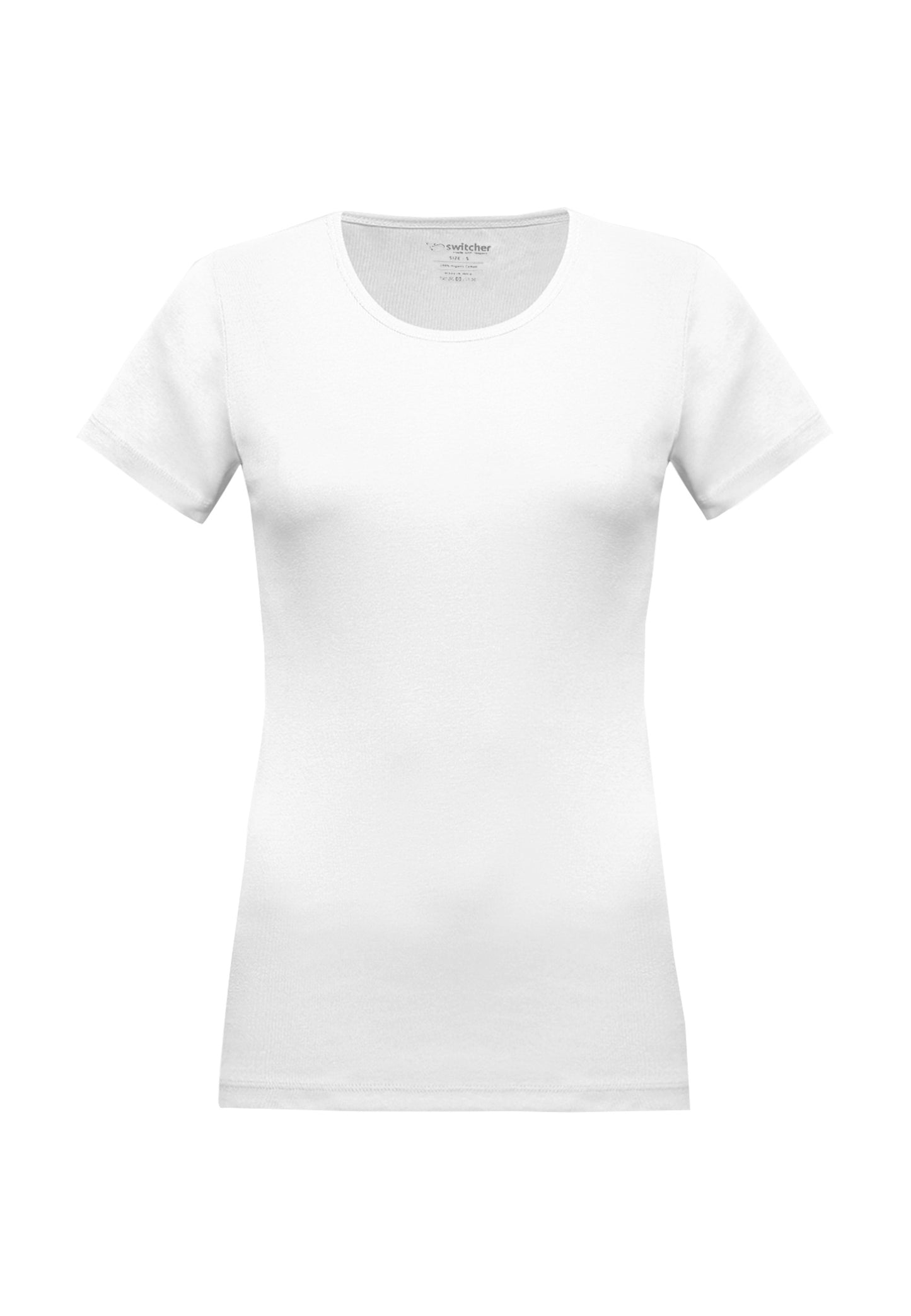 Round neck ribbed T-shirt Sally
