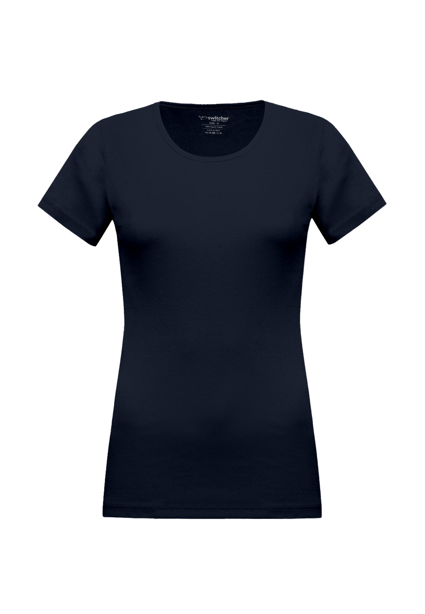 Round neck ribbed T-shirt Sally