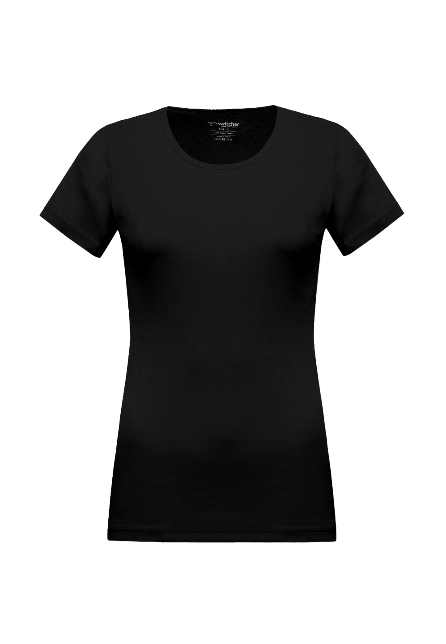 Round neck ribbed T-shirt Sally