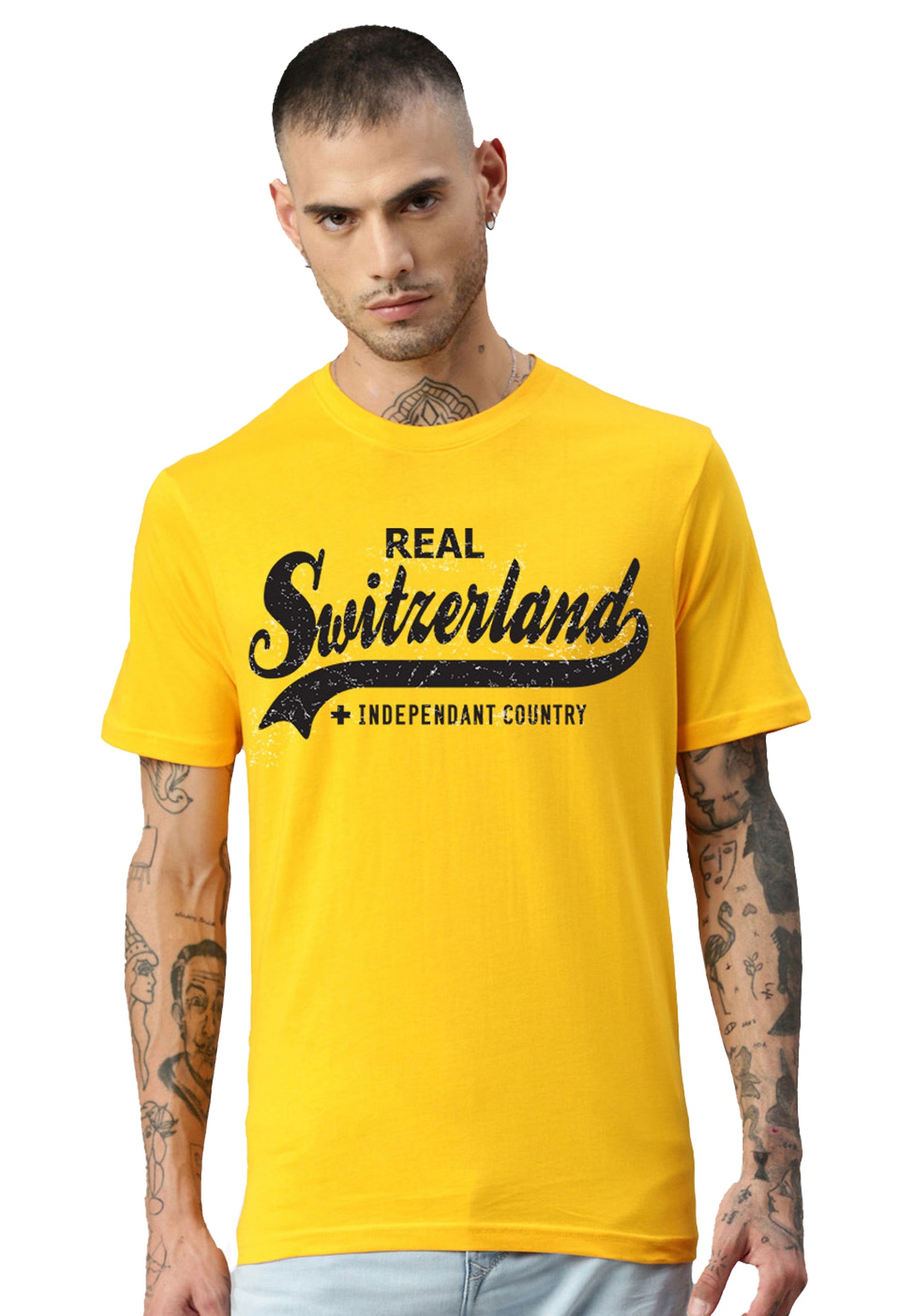 Switcher shirt Real Switzerland color/53 jaune