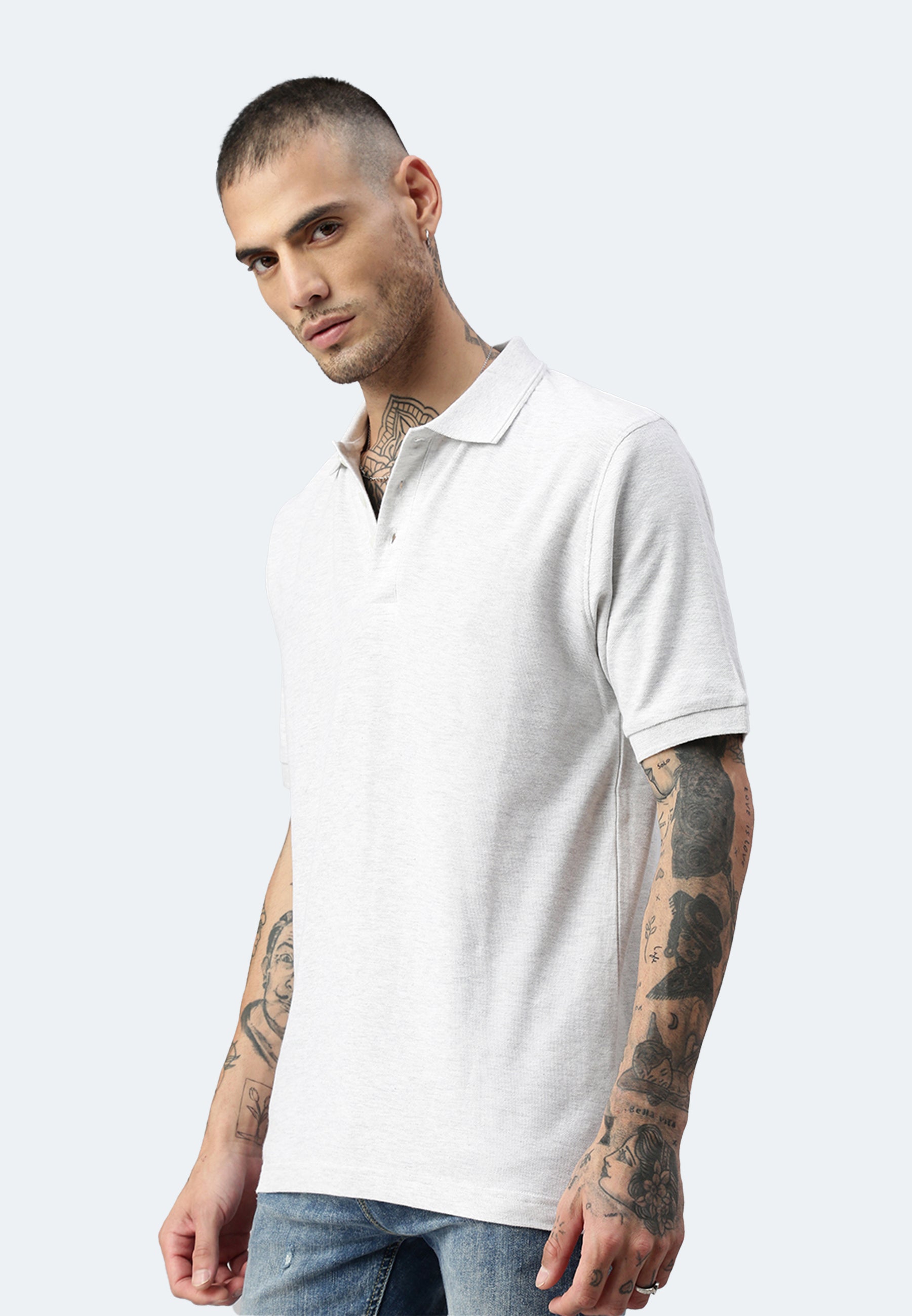Switcher men's polo john color/blanc chine