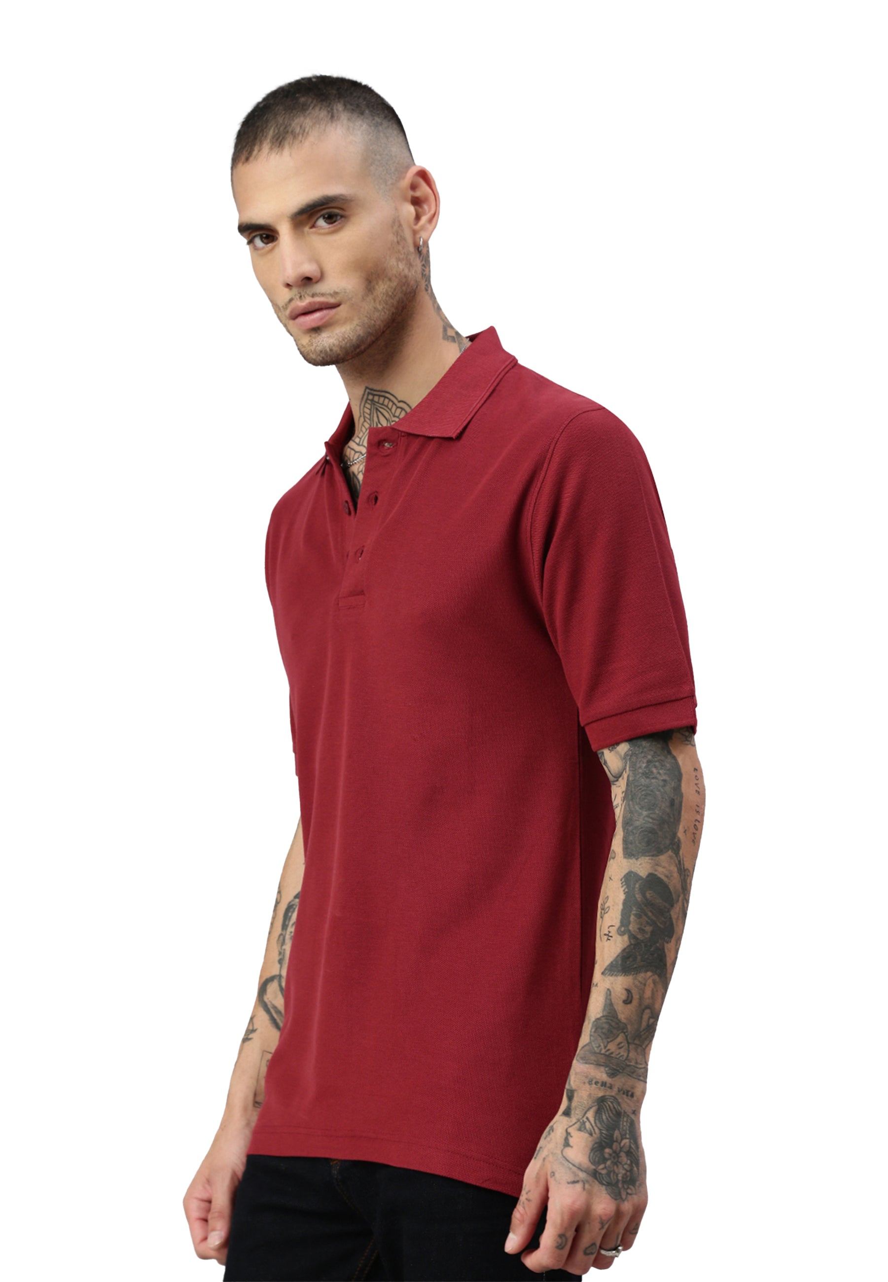 Switcher men's polo john color/burgundy