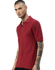 Switcher men's polo john color/burgundy