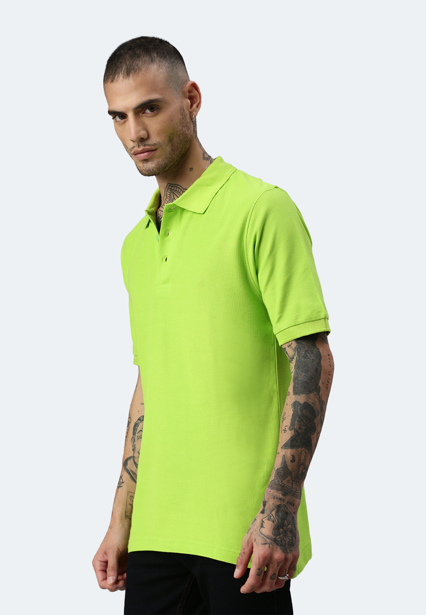 Switcher men's polo john color/lime